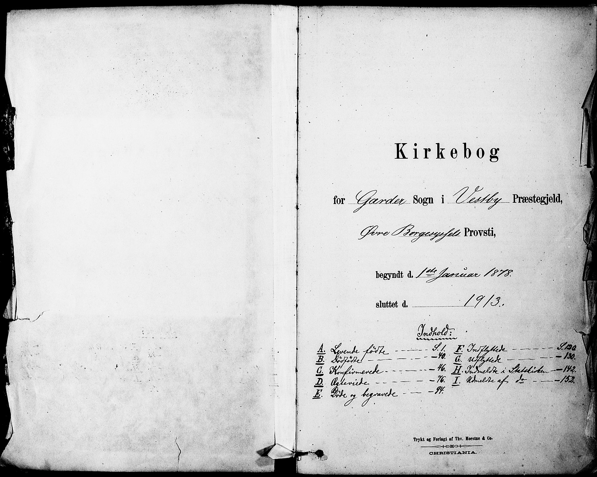 Vestby prestekontor Kirkebøker, SAO/A-10893/F/Fa/L0011: Ministerialbok nr. I 11, 1878-1913