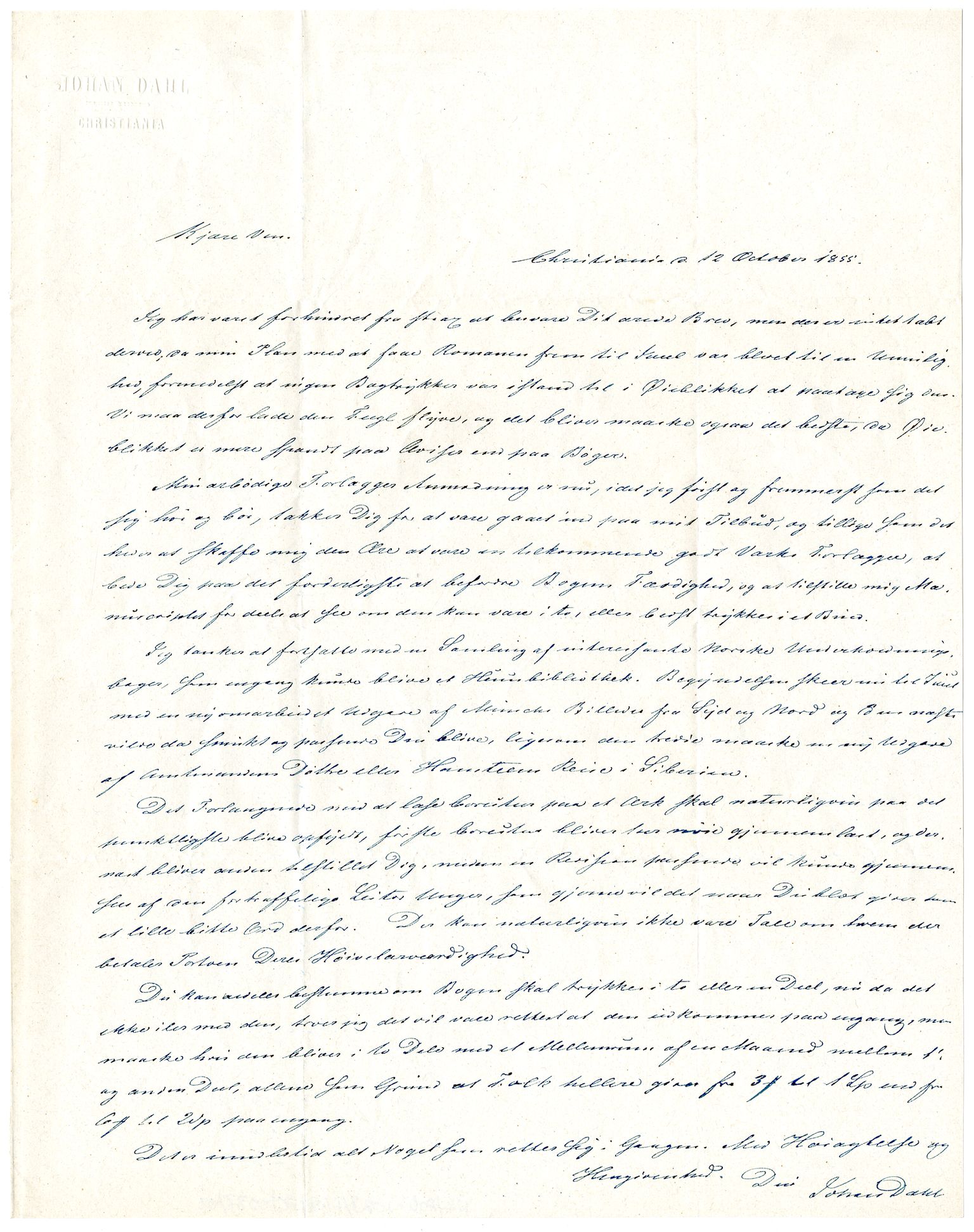 Diderik Maria Aalls brevsamling, NF/Ark-1023/F/L0002: D.M. Aalls brevsamling. B - C, 1799-1889, s. 432