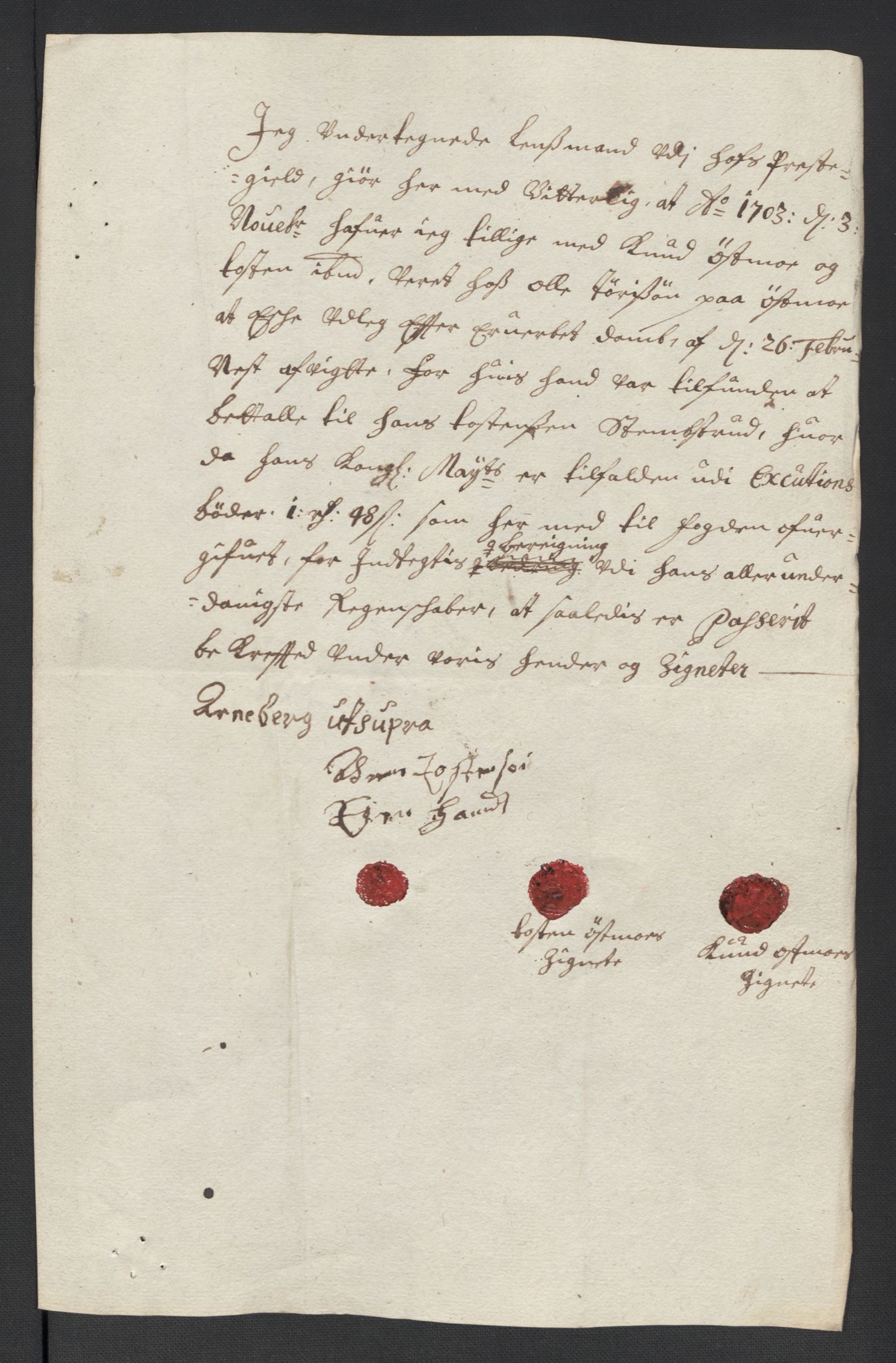 Rentekammeret inntil 1814, Reviderte regnskaper, Fogderegnskap, AV/RA-EA-4092/R13/L0841: Fogderegnskap Solør, Odal og Østerdal, 1703, s. 66