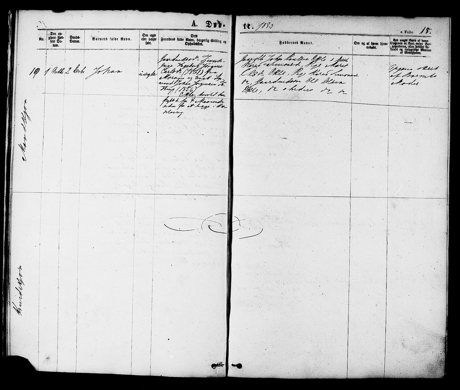 Ministerialprotokoller, klokkerbøker og fødselsregistre - Sør-Trøndelag, AV/SAT-A-1456/608/L0334: Ministerialbok nr. 608A03, 1877-1886, s. 18