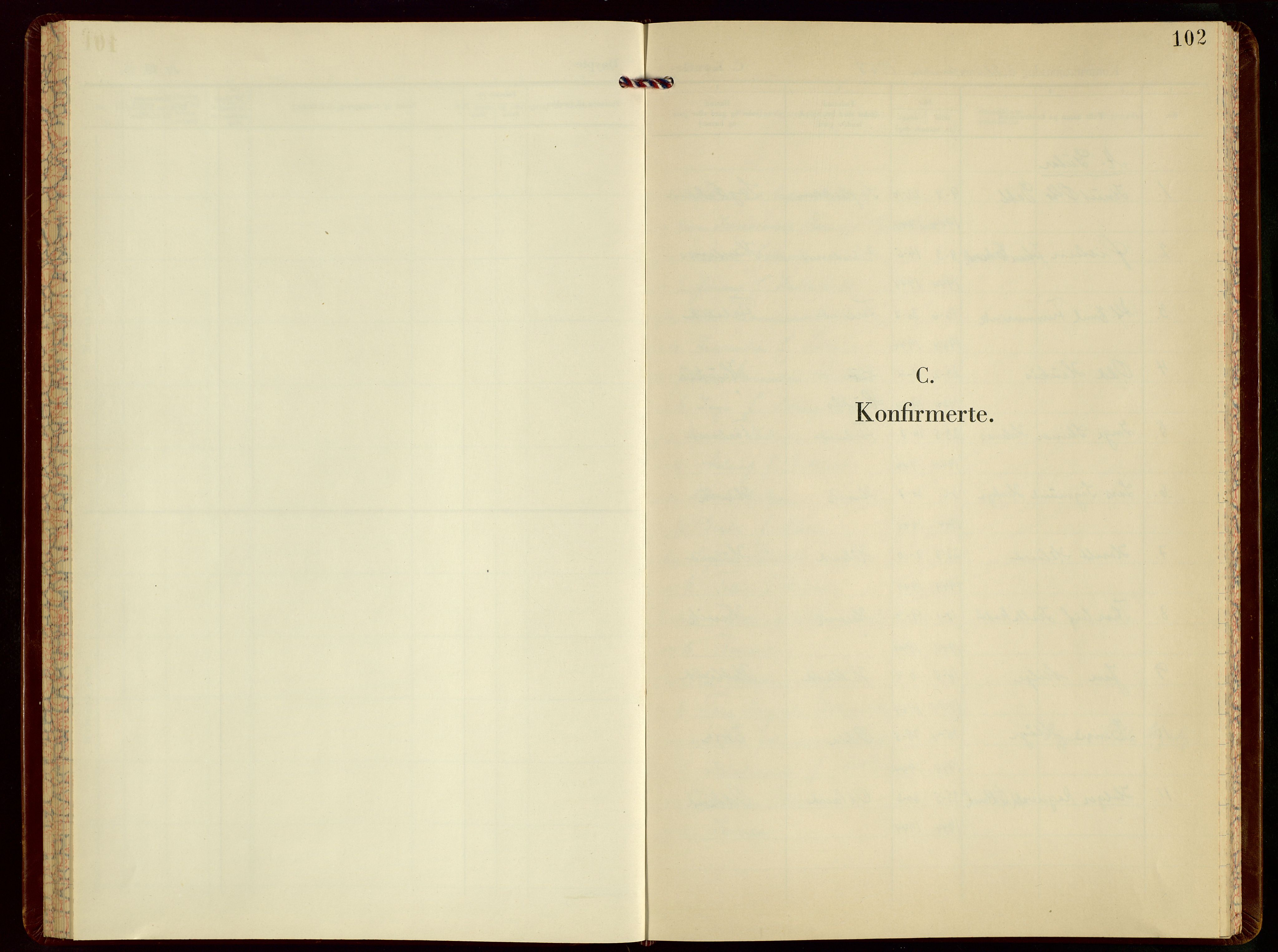 Tysvær sokneprestkontor, AV/SAST-A -101864/H/Ha/Hab/L0009: Klokkerbok nr. B 9, 1956-1974, s. 102