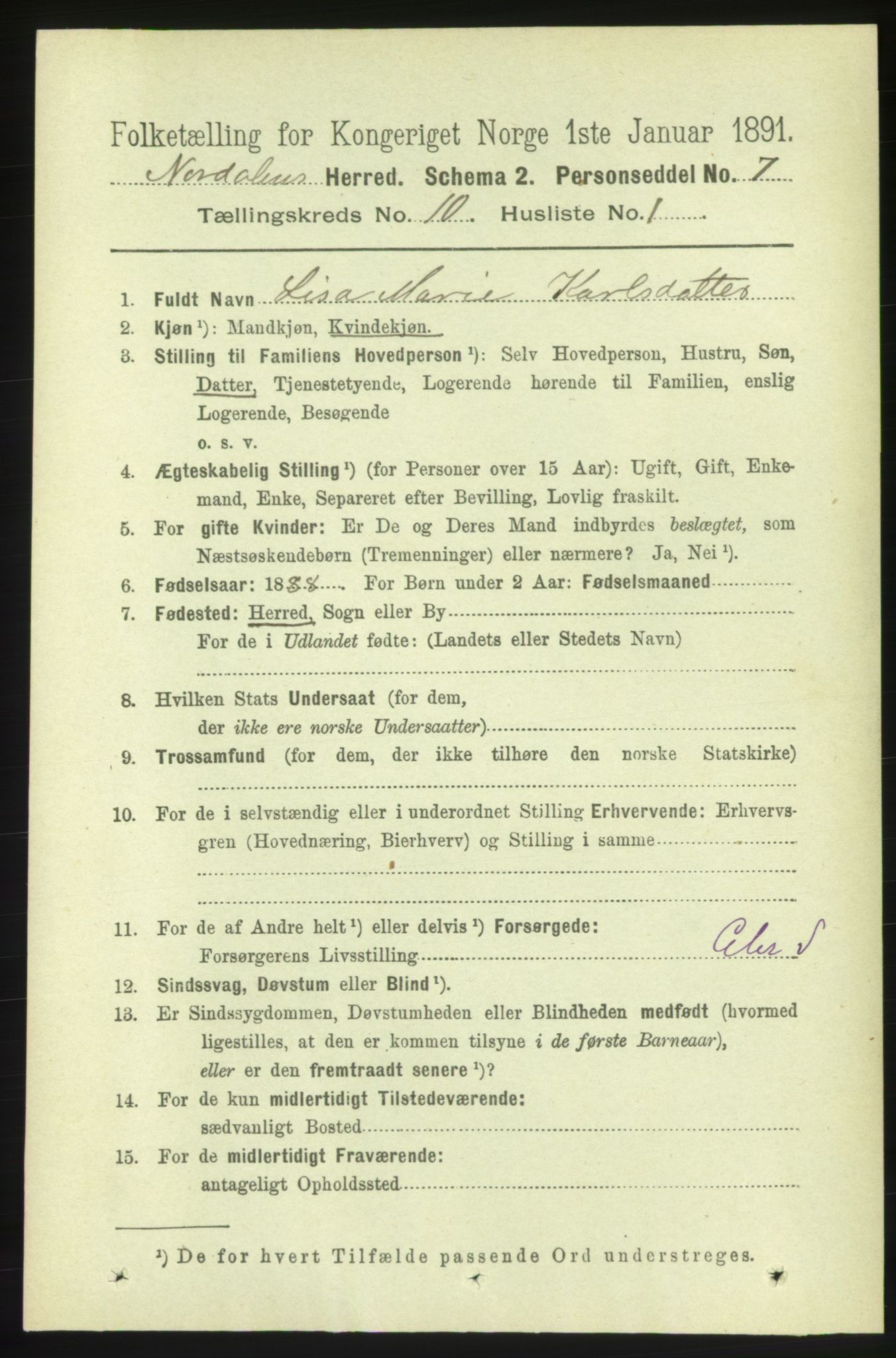 RA, Folketelling 1891 for 1524 Norddal herred, 1891, s. 2203