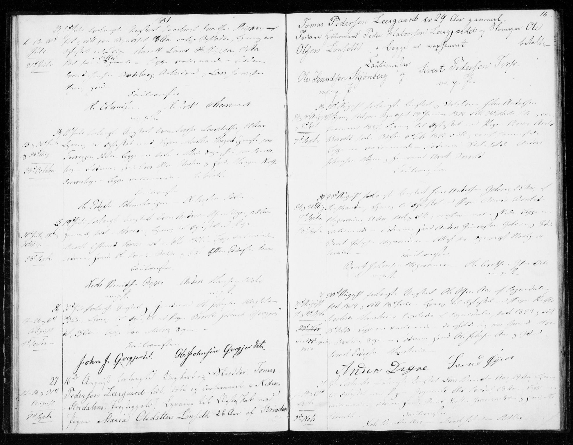 Ministerialprotokoller, klokkerbøker og fødselsregistre - Sør-Trøndelag, SAT/A-1456/606/L0296: Lysningsprotokoll nr. 606A11, 1849-1854, s. 16