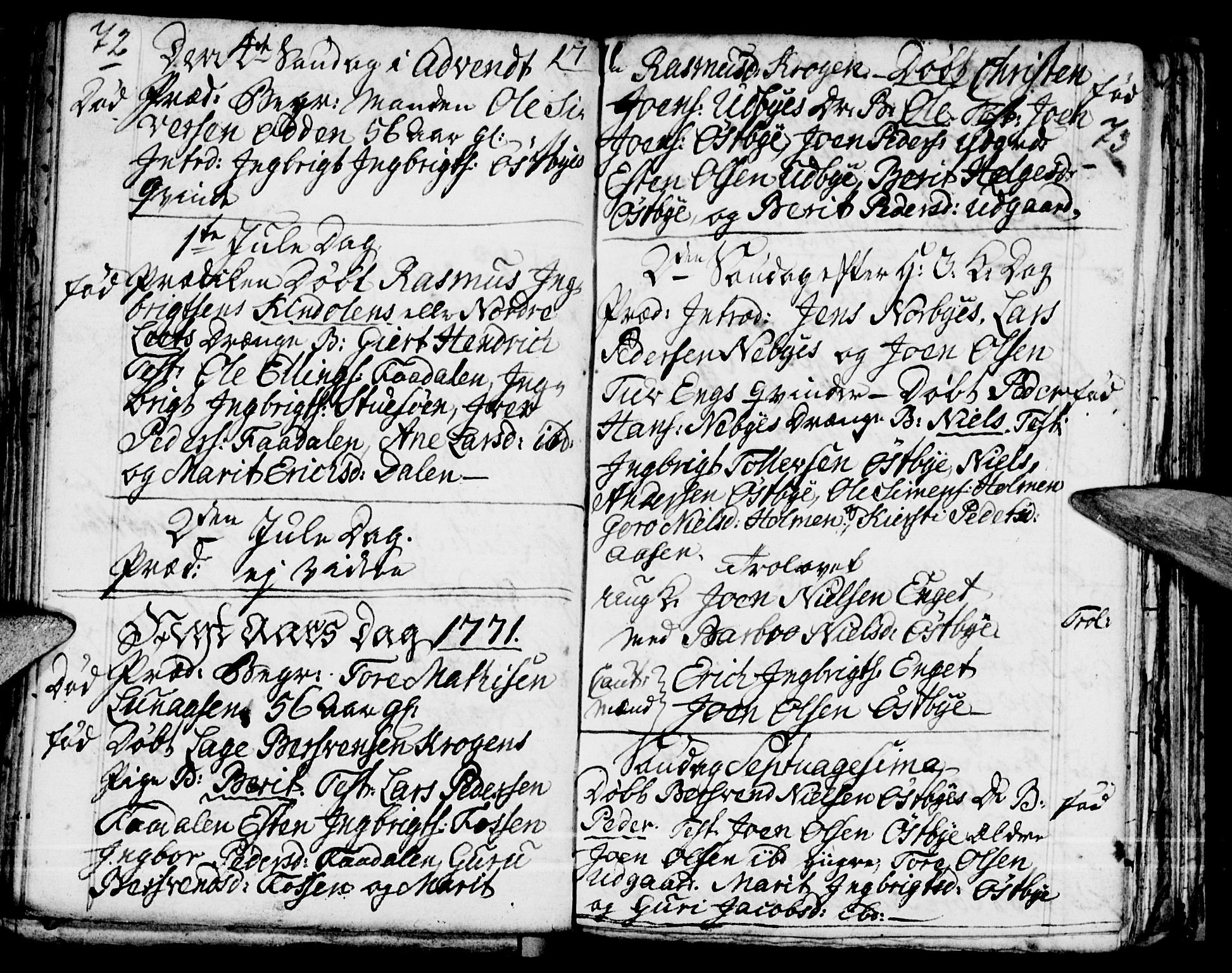 Tynset prestekontor, AV/SAH-PREST-058/H/Ha/Haa/L0008: Ministerialbok nr. 8, 1767-1778, s. 72-73