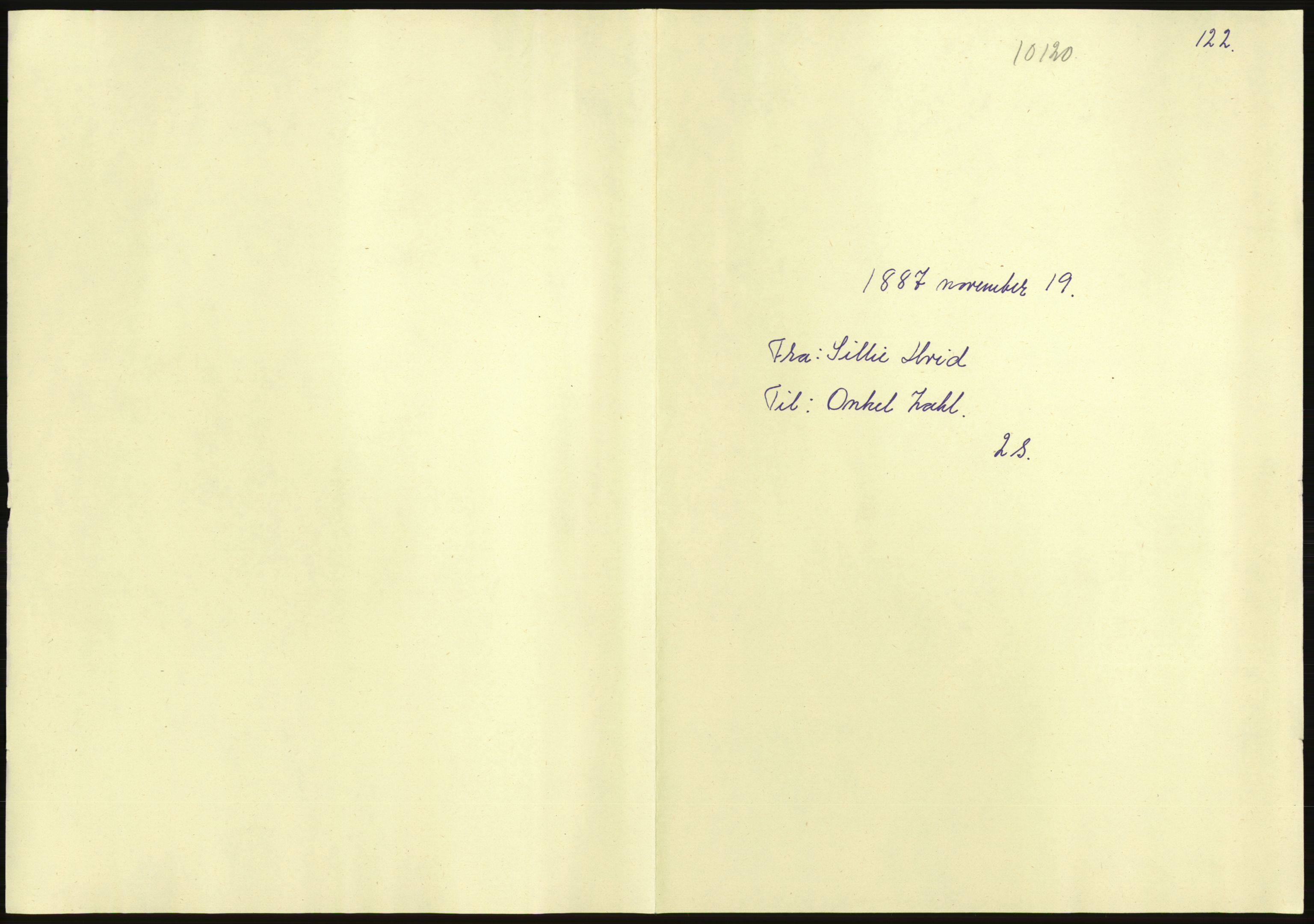 Samlinger til kildeutgivelse, Amerikabrevene, AV/RA-EA-4057/F/L0036: Innlån fra Nordland: Kjerringøyarkivet, 1838-1914, s. 541