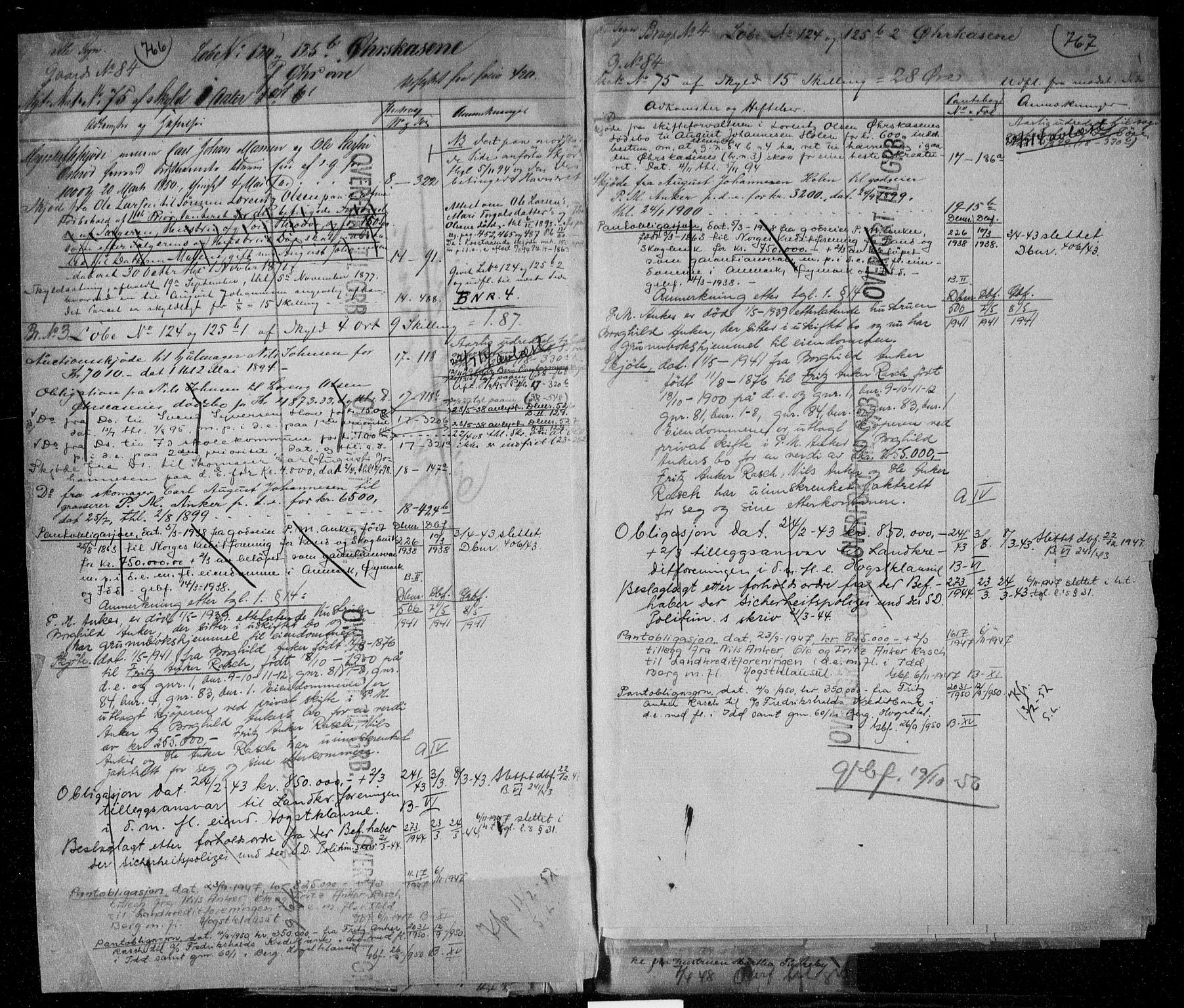 Idd og Marker sorenskriveri, AV/SAO-A-10283/G/Ga/Gac/L0001: Panteregister nr. II 1, 1848-1950, s. 766-767