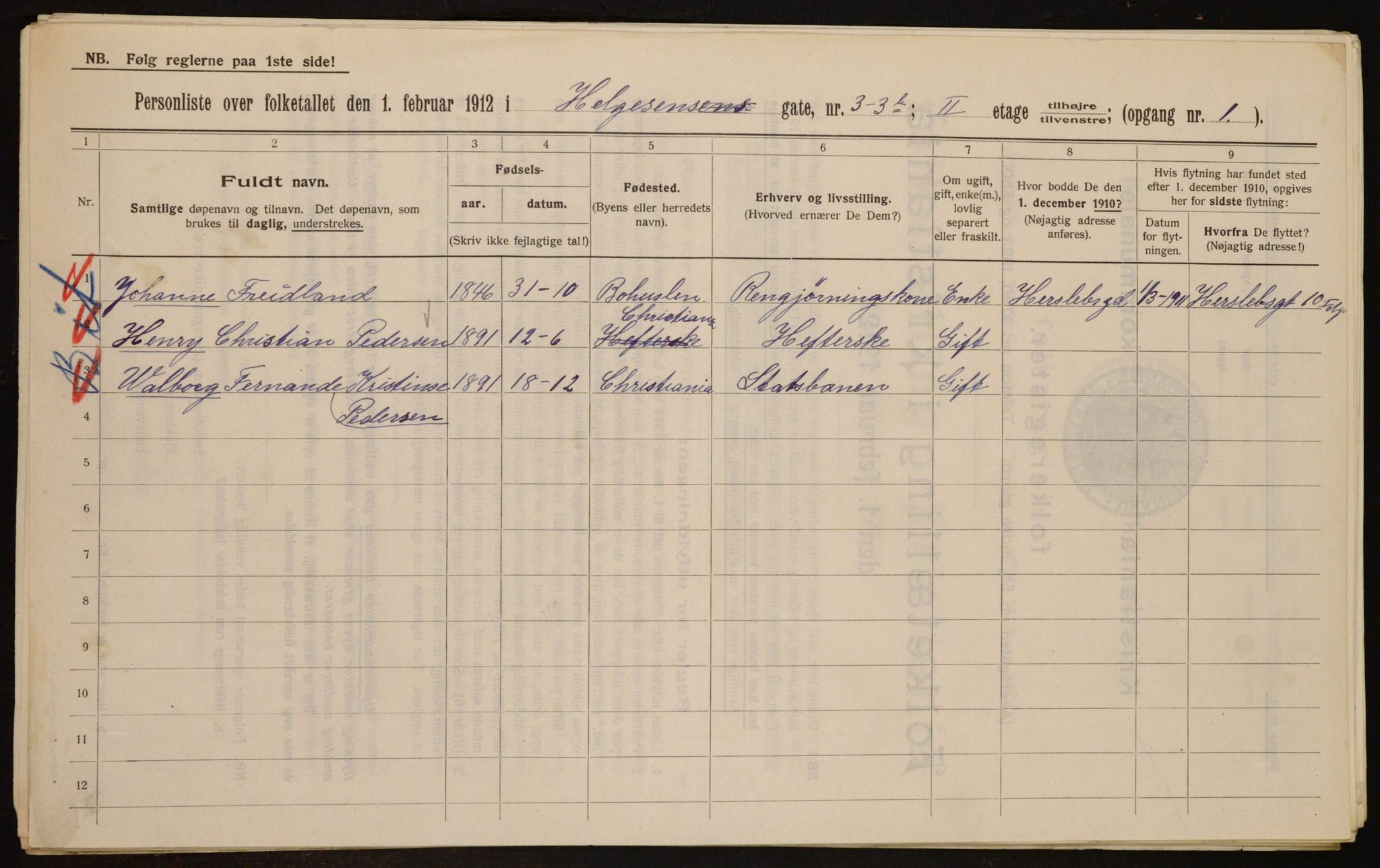 OBA, Kommunal folketelling 1.2.1912 for Kristiania, 1912, s. 37828