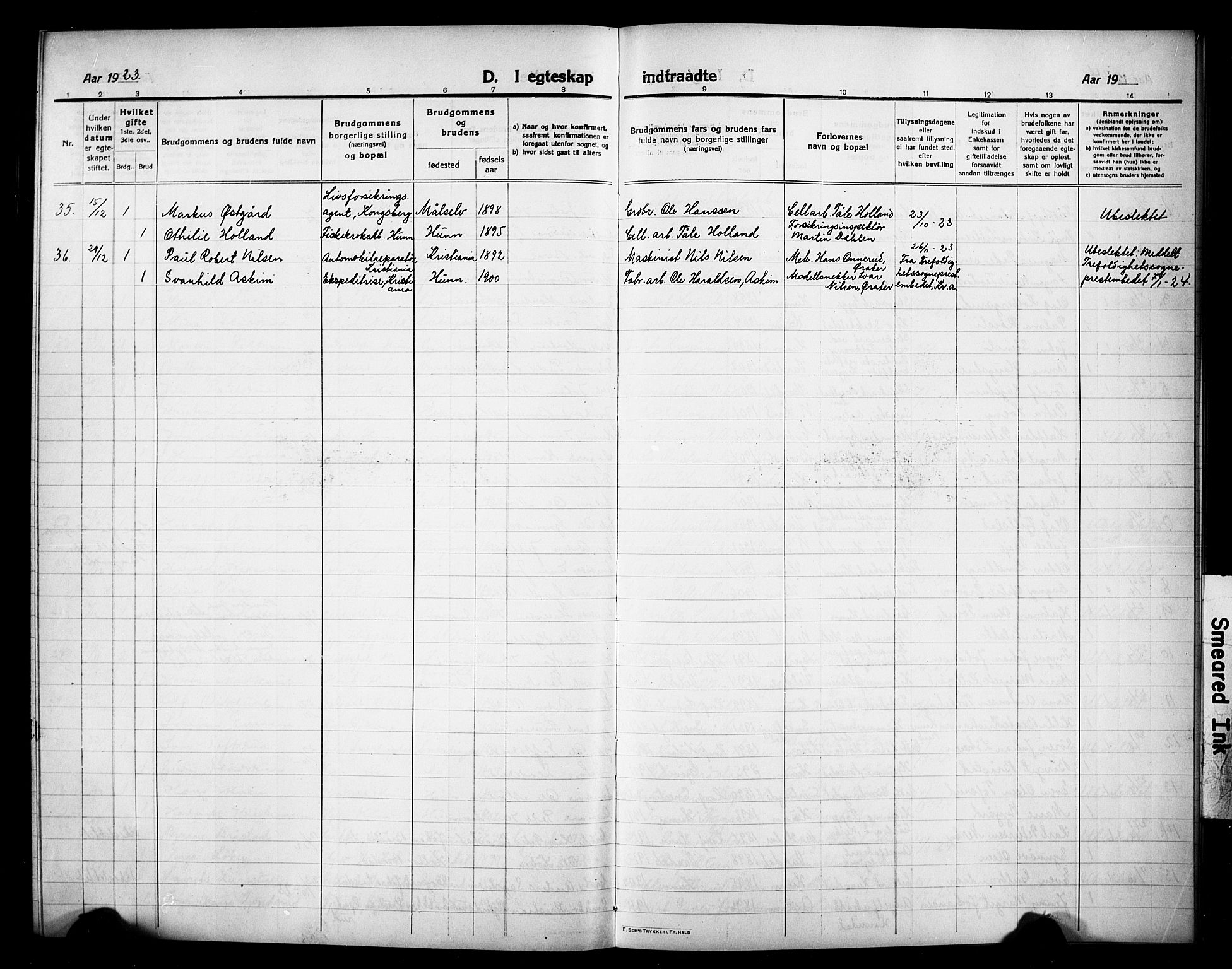 Vardal prestekontor, SAH/PREST-100/H/Ha/Hab/L0016: Klokkerbok nr. 16, 1915-1929