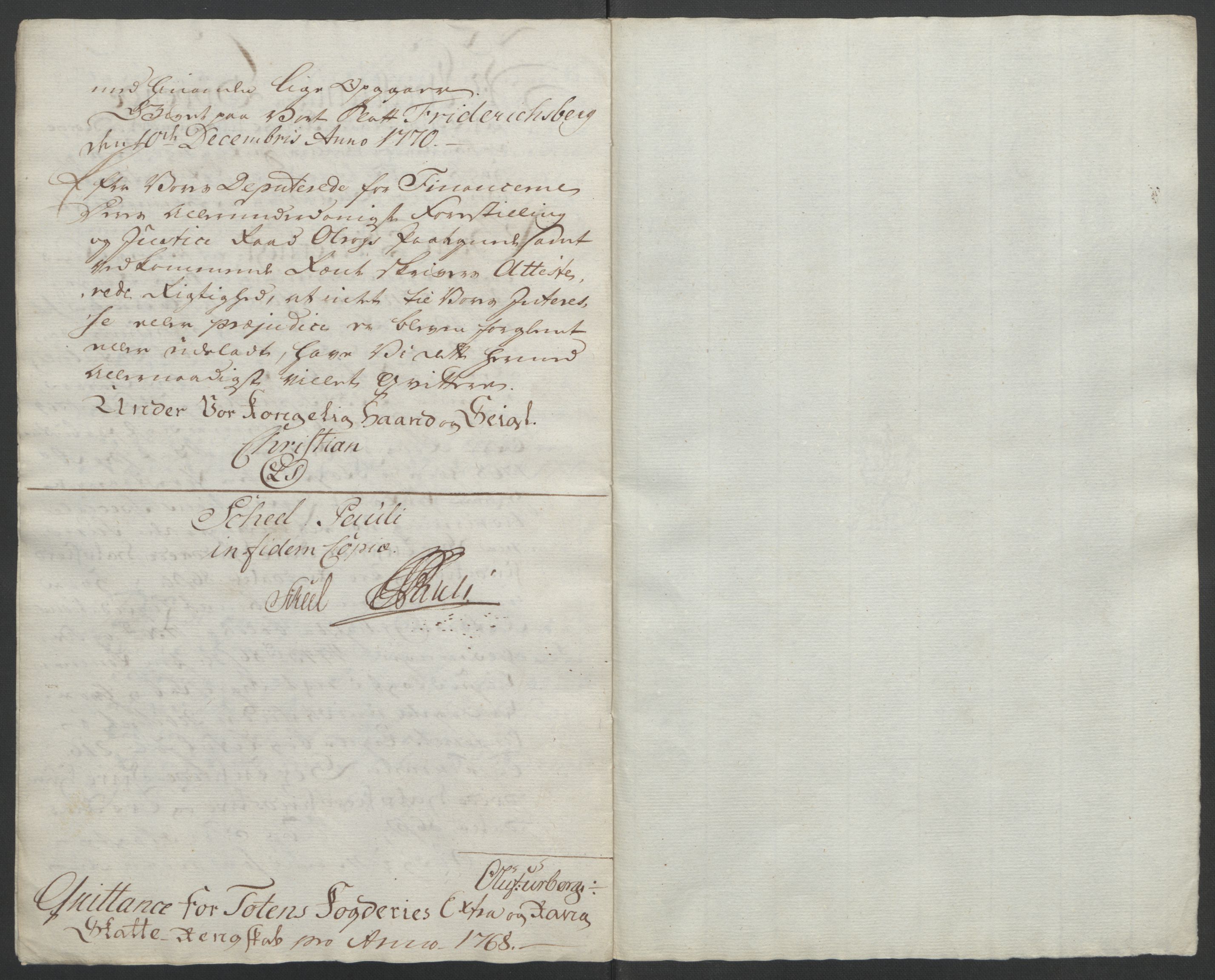 Rentekammeret inntil 1814, Reviderte regnskaper, Fogderegnskap, AV/RA-EA-4092/R19/L1399: Fogderegnskap Toten, Hadeland og Vardal, 1762-1783, s. 163
