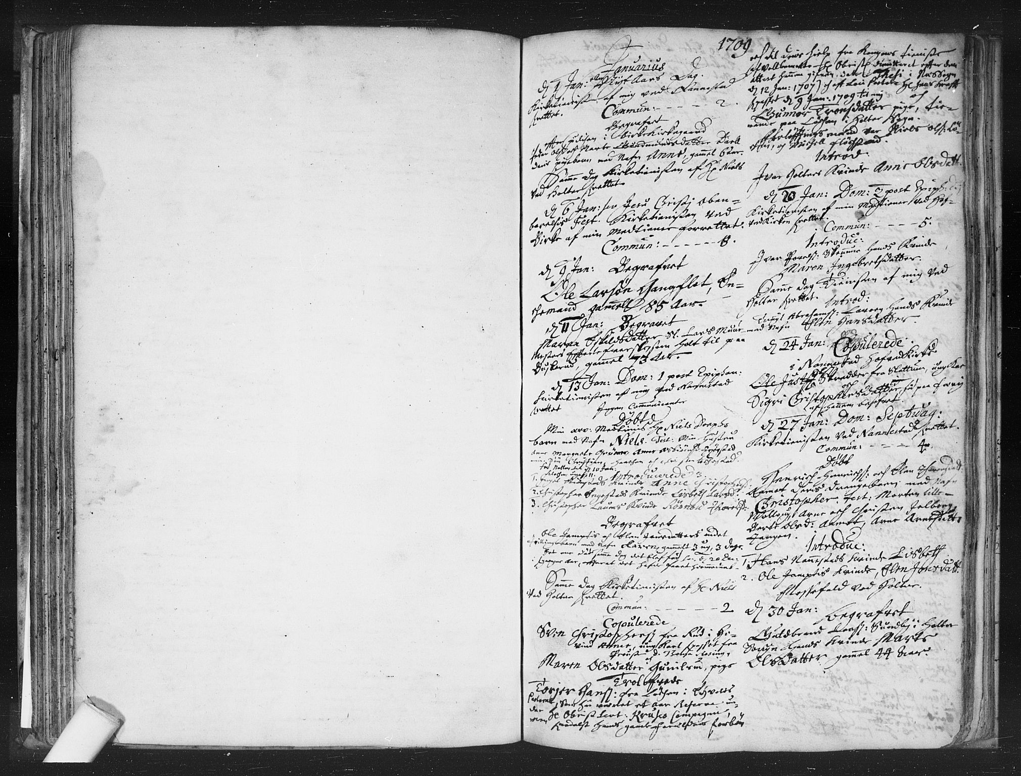 Nannestad prestekontor Kirkebøker, AV/SAO-A-10414a/F/Fa/L0002: Ministerialbok nr. I 2, 1703-1715
