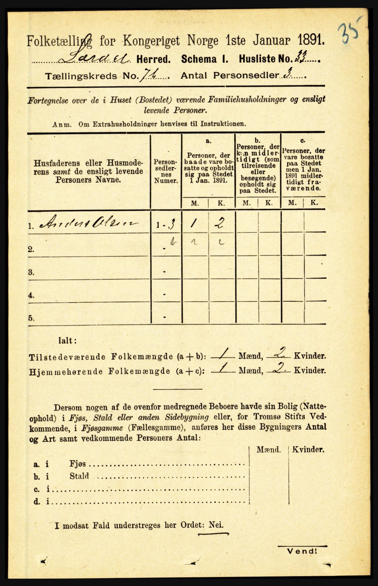 RA, Folketelling 1891 for 1422 Lærdal herred, 1891, s. 1139