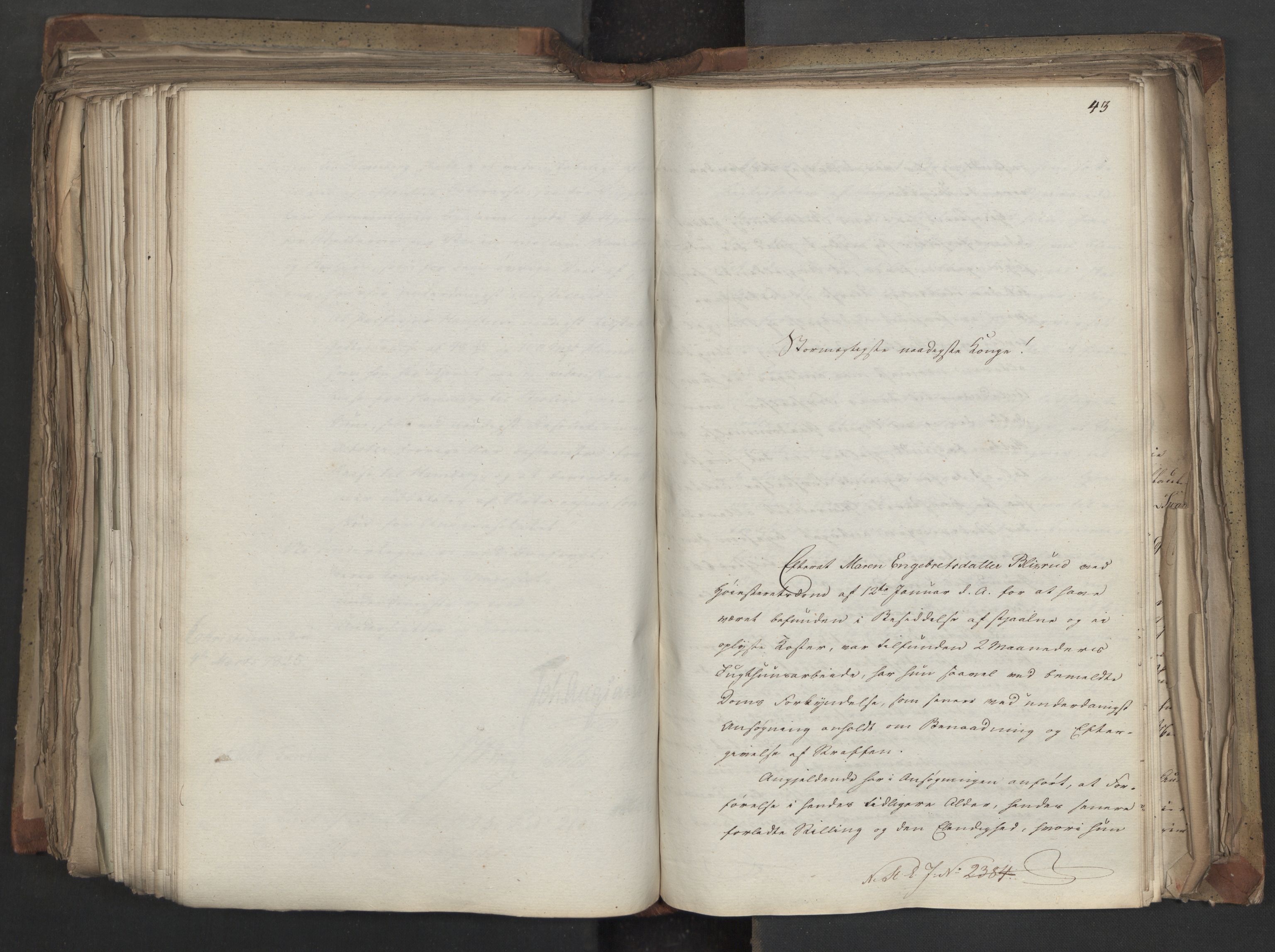 Statsrådsavdelingen i Stockholm, AV/RA-S-1003/D/Da/L0041: Regjeringsinnstillinger nr. 2204-2466, 1825, s. 492