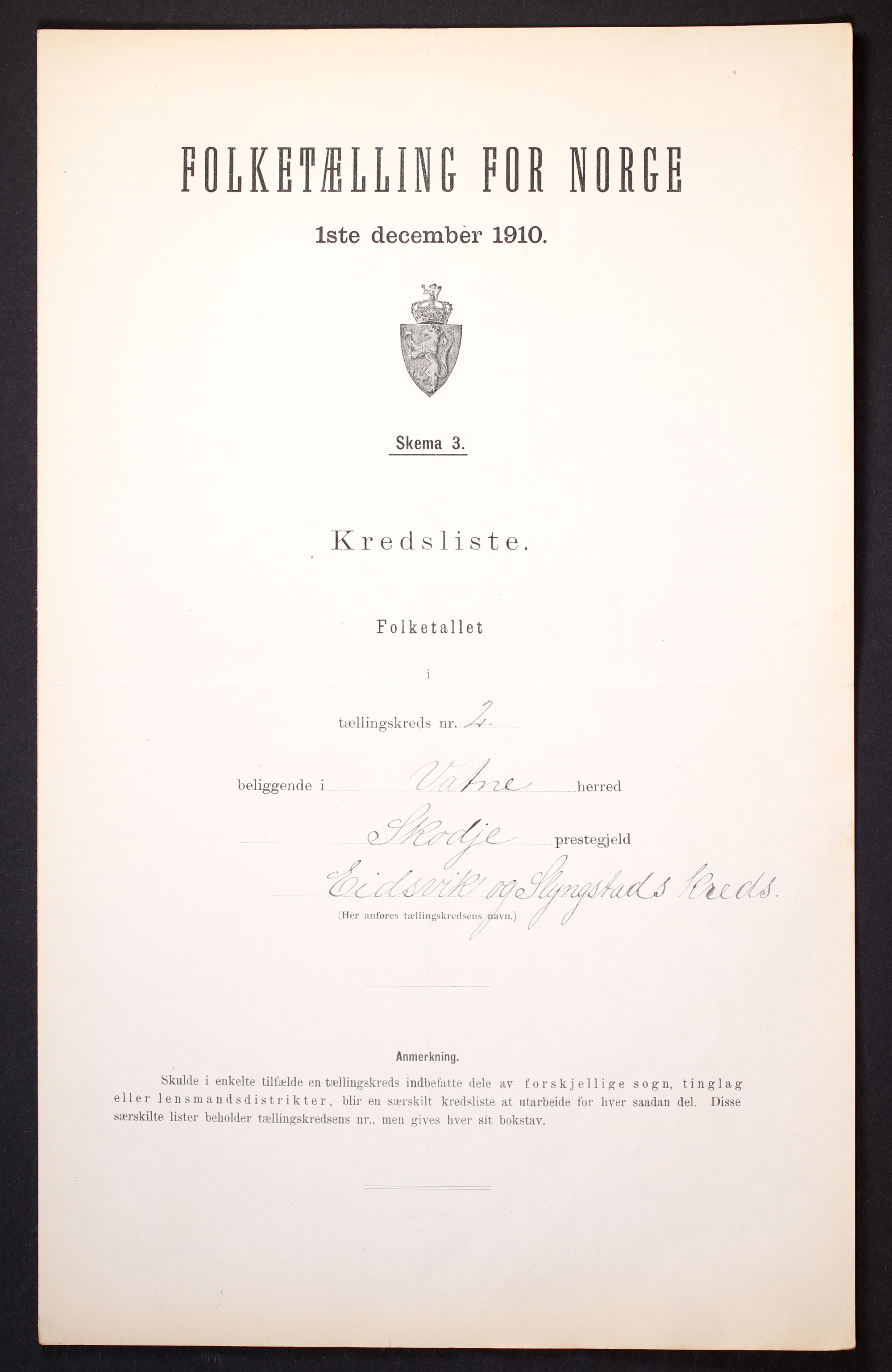 RA, Folketelling 1910 for 1530 Vatne herred, 1910, s. 9