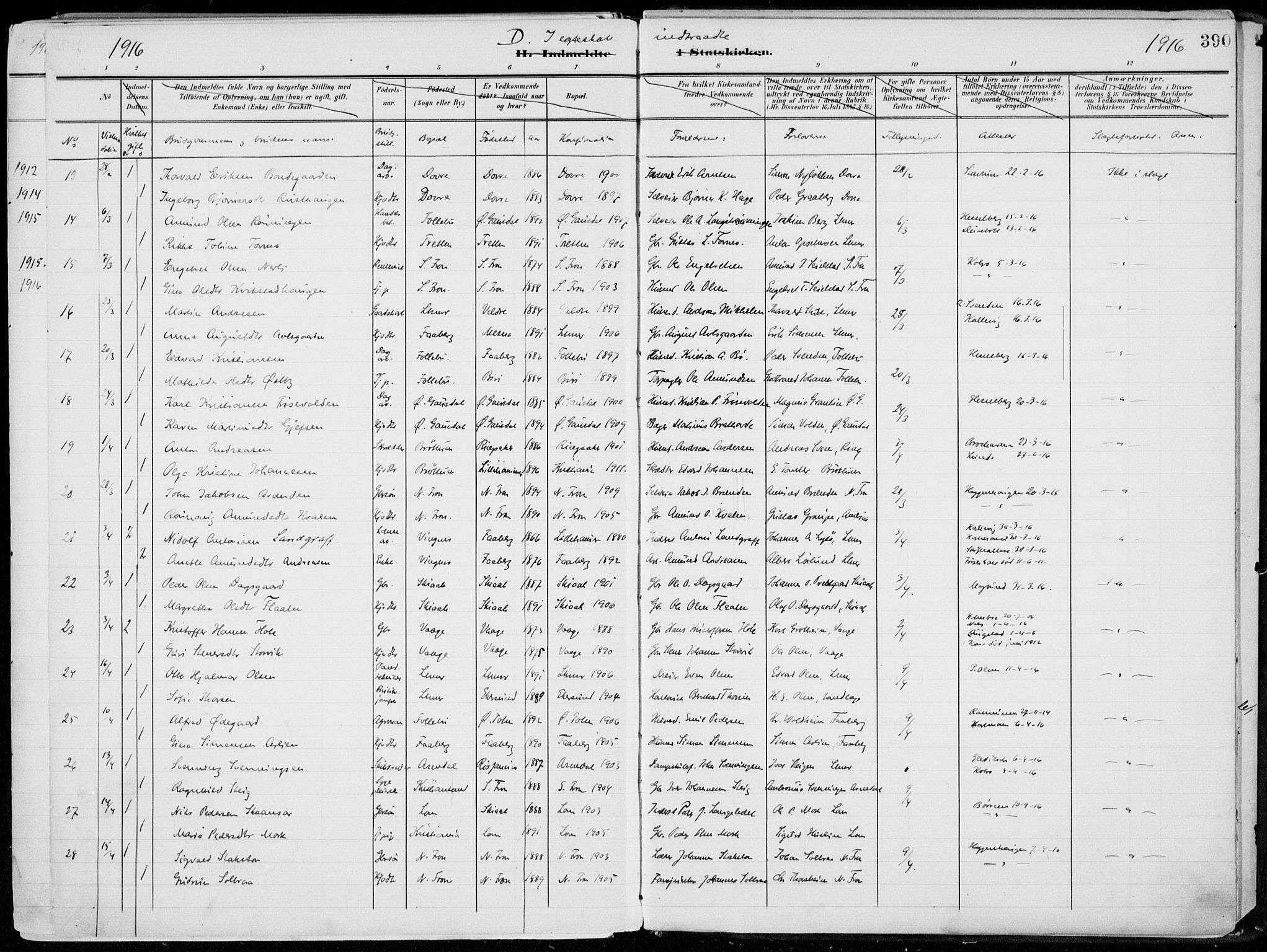 Lillehammer prestekontor, AV/SAH-PREST-088/H/Ha/Haa/L0001: Ministerialbok nr. 1, 1901-1916, s. 390