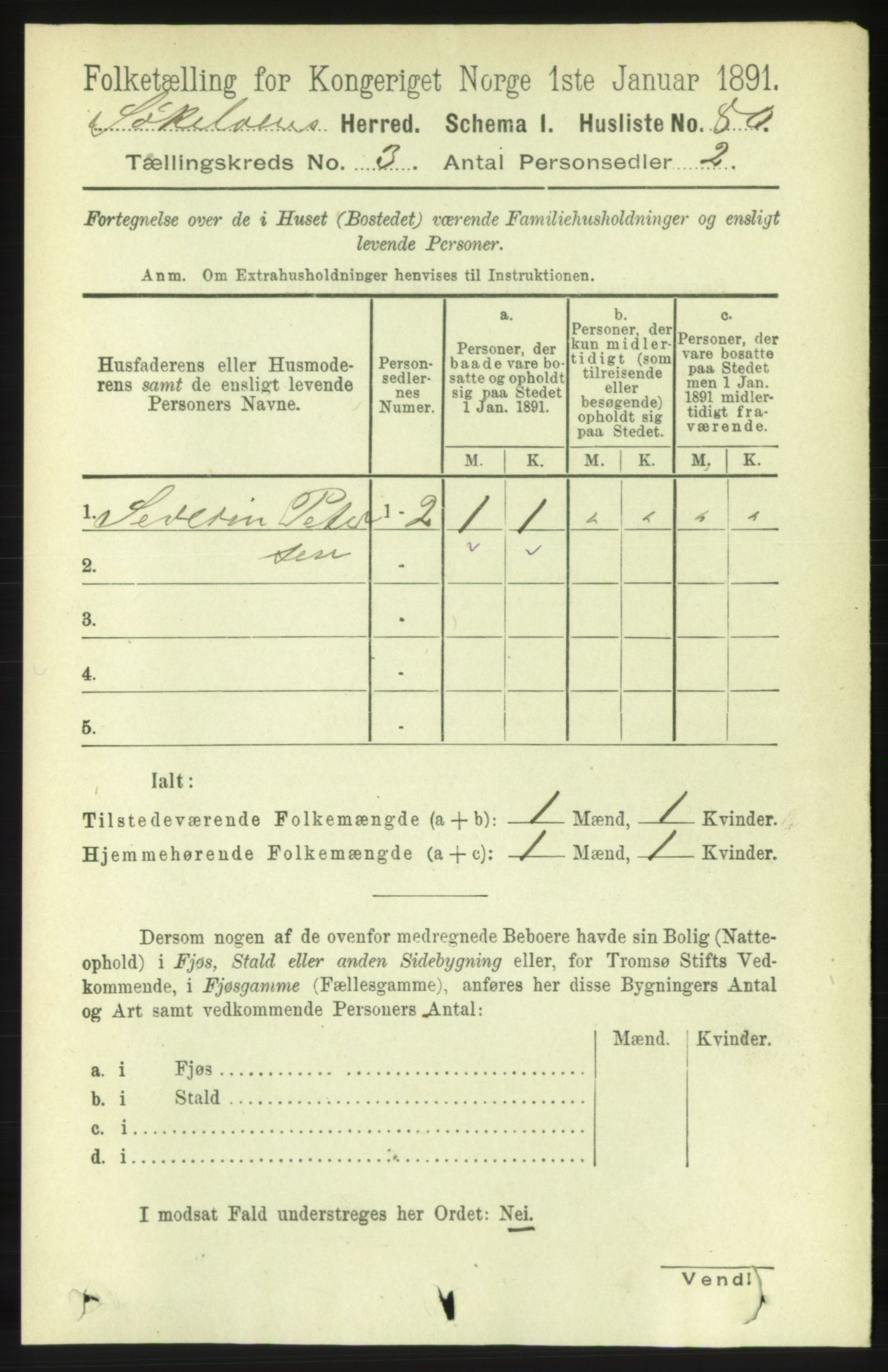 RA, Folketelling 1891 for 1528 Sykkylven herred, 1891, s. 1674