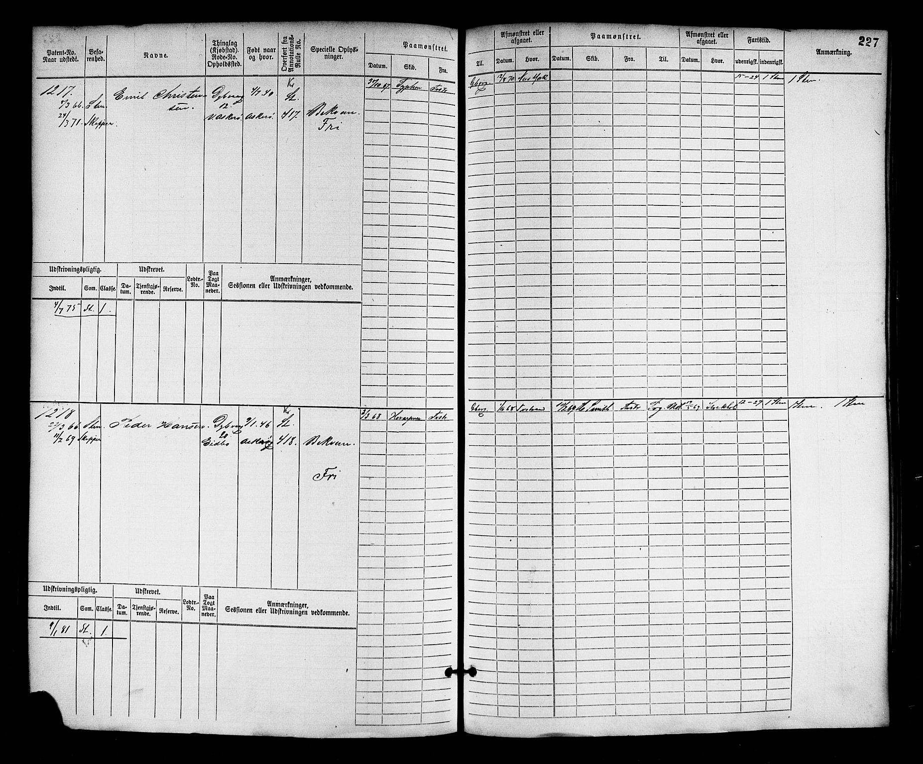 Tvedestrand mønstringskrets, AV/SAK-2031-0011/F/Fb/L0002: Hovedrulle nr 767-1528, R-3, 1868-1900, s. 231