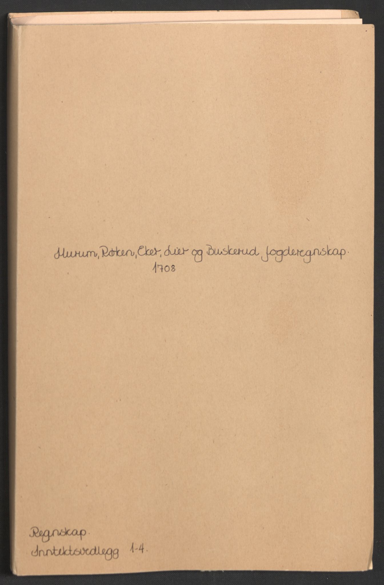 Rentekammeret inntil 1814, Reviderte regnskaper, Fogderegnskap, AV/RA-EA-4092/R31/L1702: Fogderegnskap Hurum, Røyken, Eiker, Lier og Buskerud, 1708, s. 2