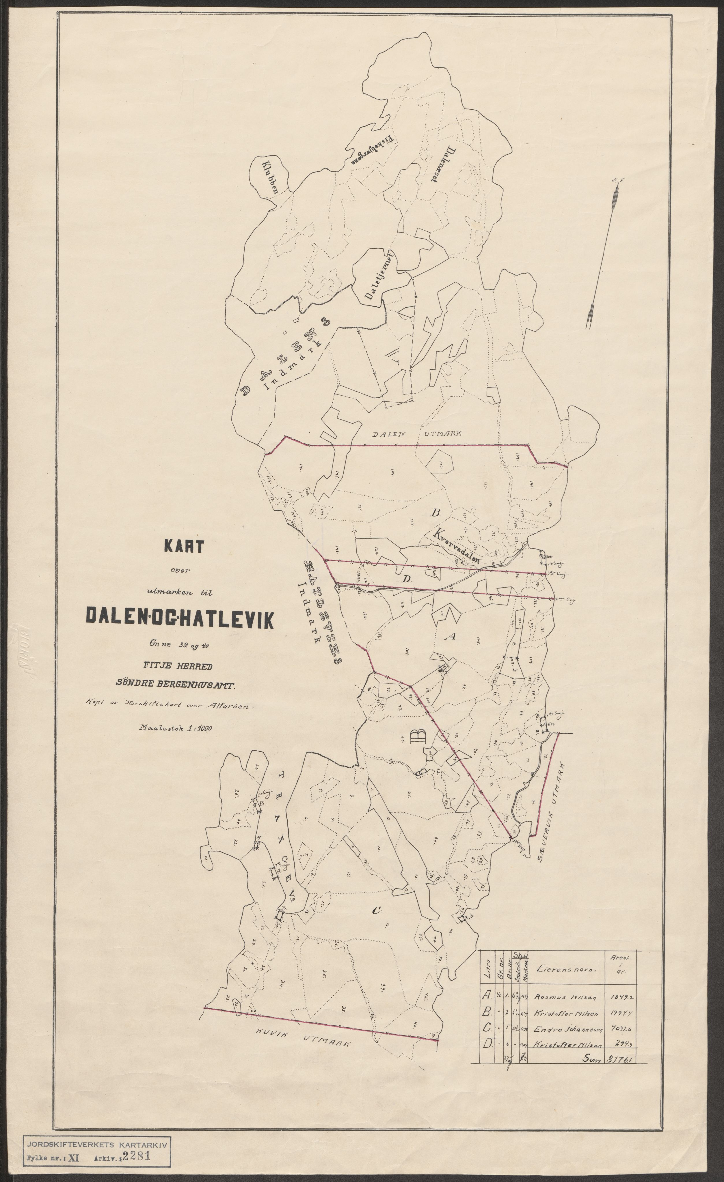 Jordskifteverkets kartarkiv, RA/S-3929/T, 1859-1988, s. 2549