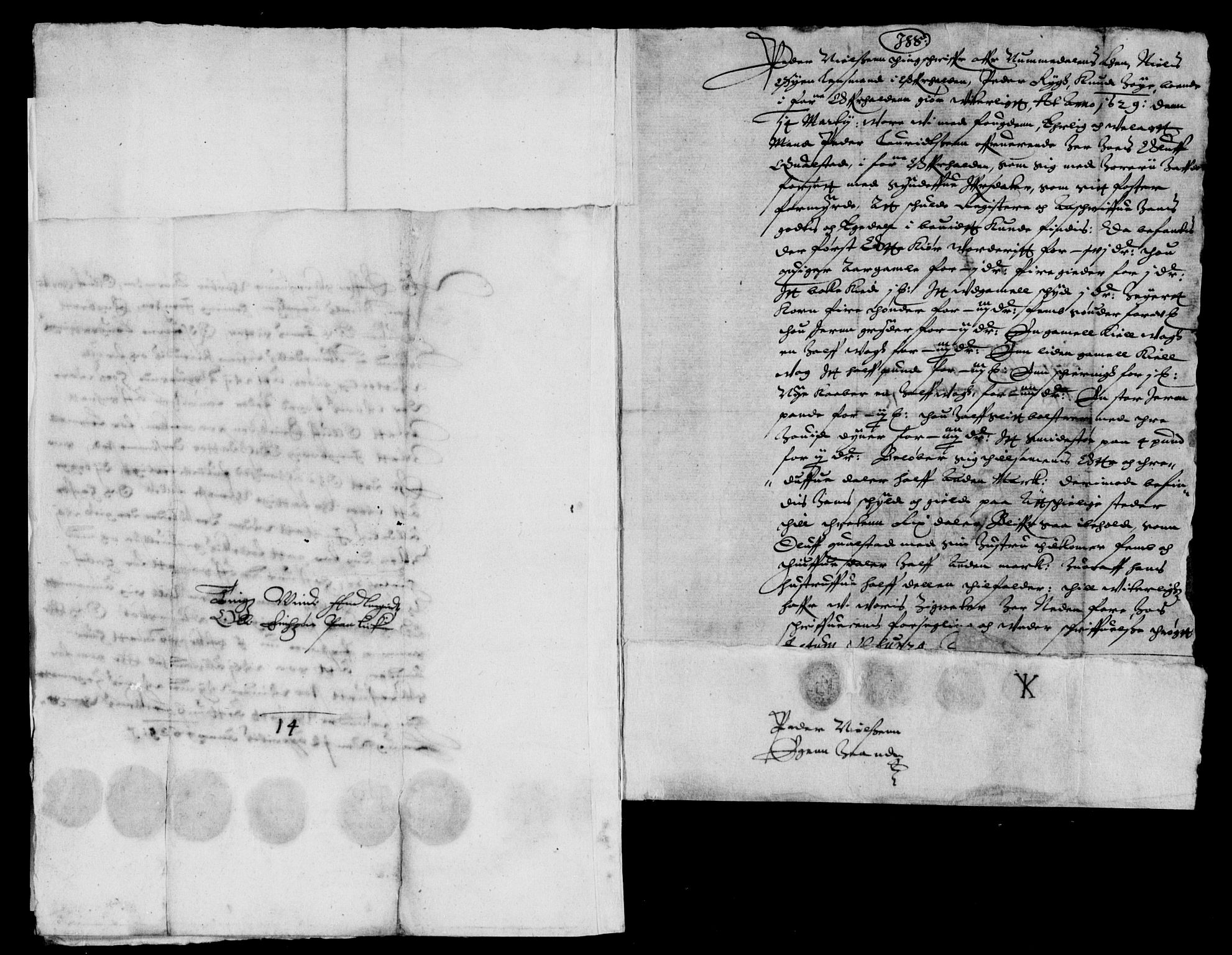 Rentekammeret inntil 1814, Reviderte regnskaper, Lensregnskaper, AV/RA-EA-5023/R/Rb/Rbw/L0036: Trondheim len, 1628-1629