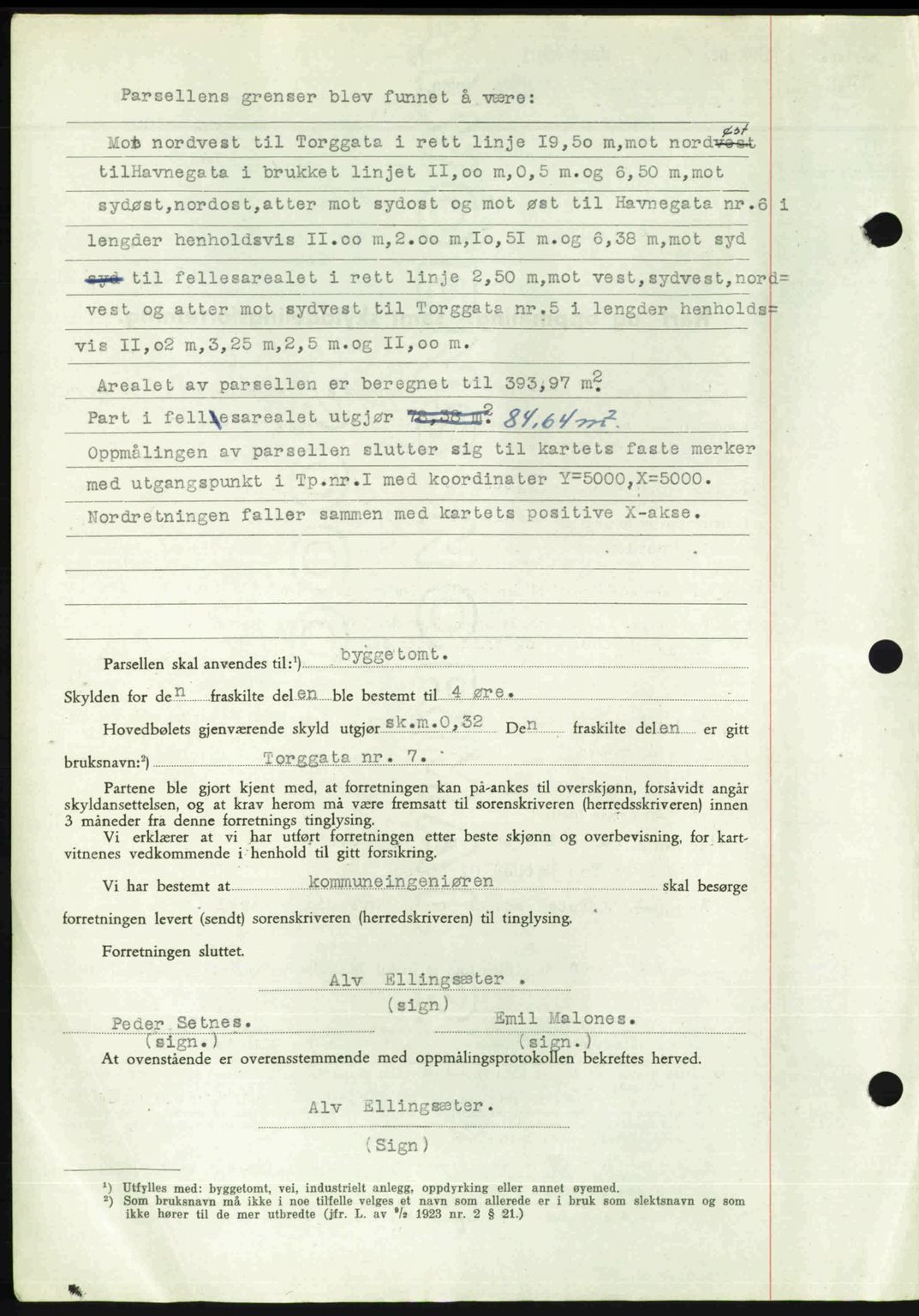 Romsdal sorenskriveri, AV/SAT-A-4149/1/2/2C: Pantebok nr. A24, 1947-1947, Dagboknr: 3269/1947