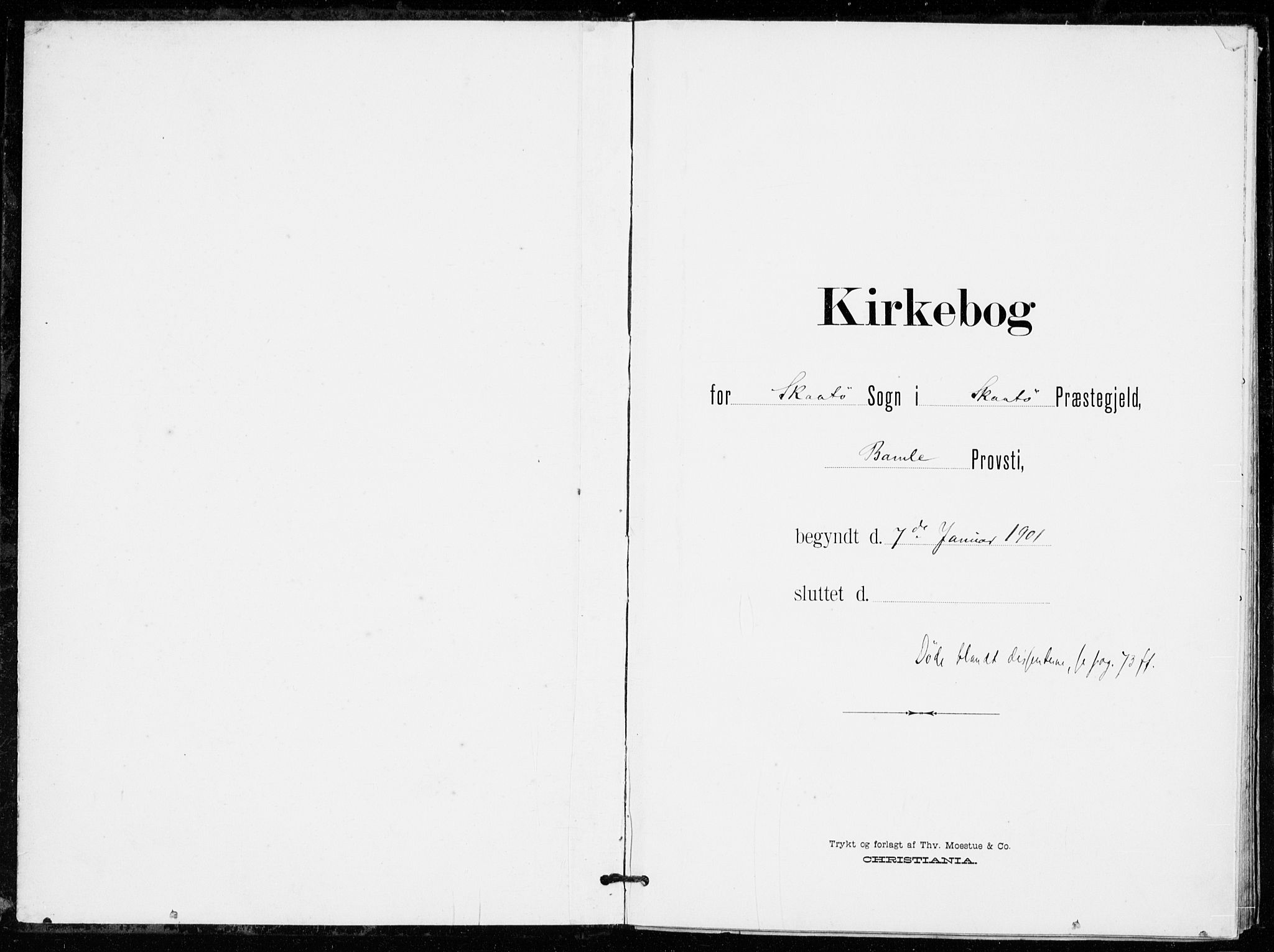 Skåtøy kirkebøker, SAKO/A-304/F/Fa/L0005: Ministerialbok nr. I 5, 1901-1923