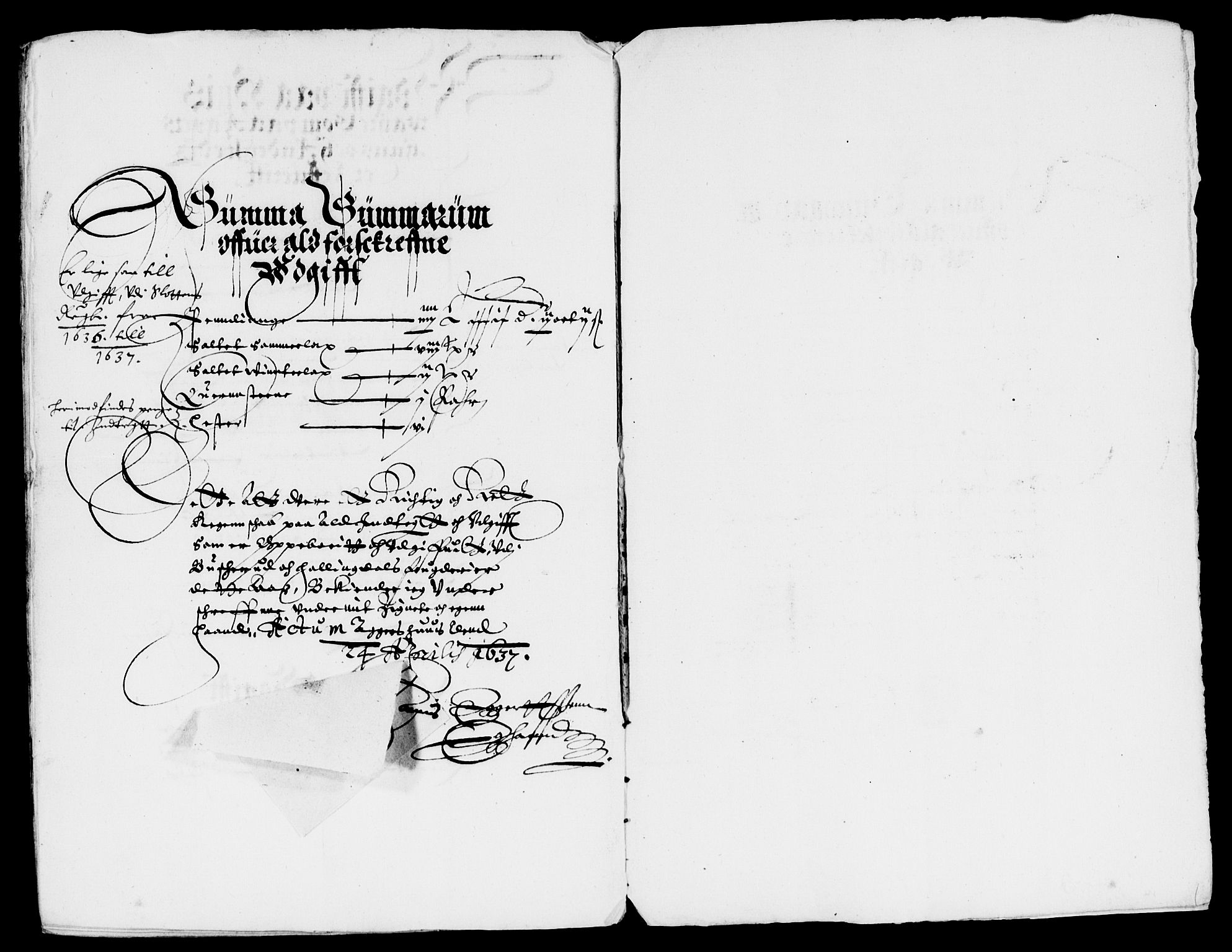 Rentekammeret inntil 1814, Reviderte regnskaper, Lensregnskaper, AV/RA-EA-5023/R/Rb/Rba/L0128: Akershus len, 1636-1637