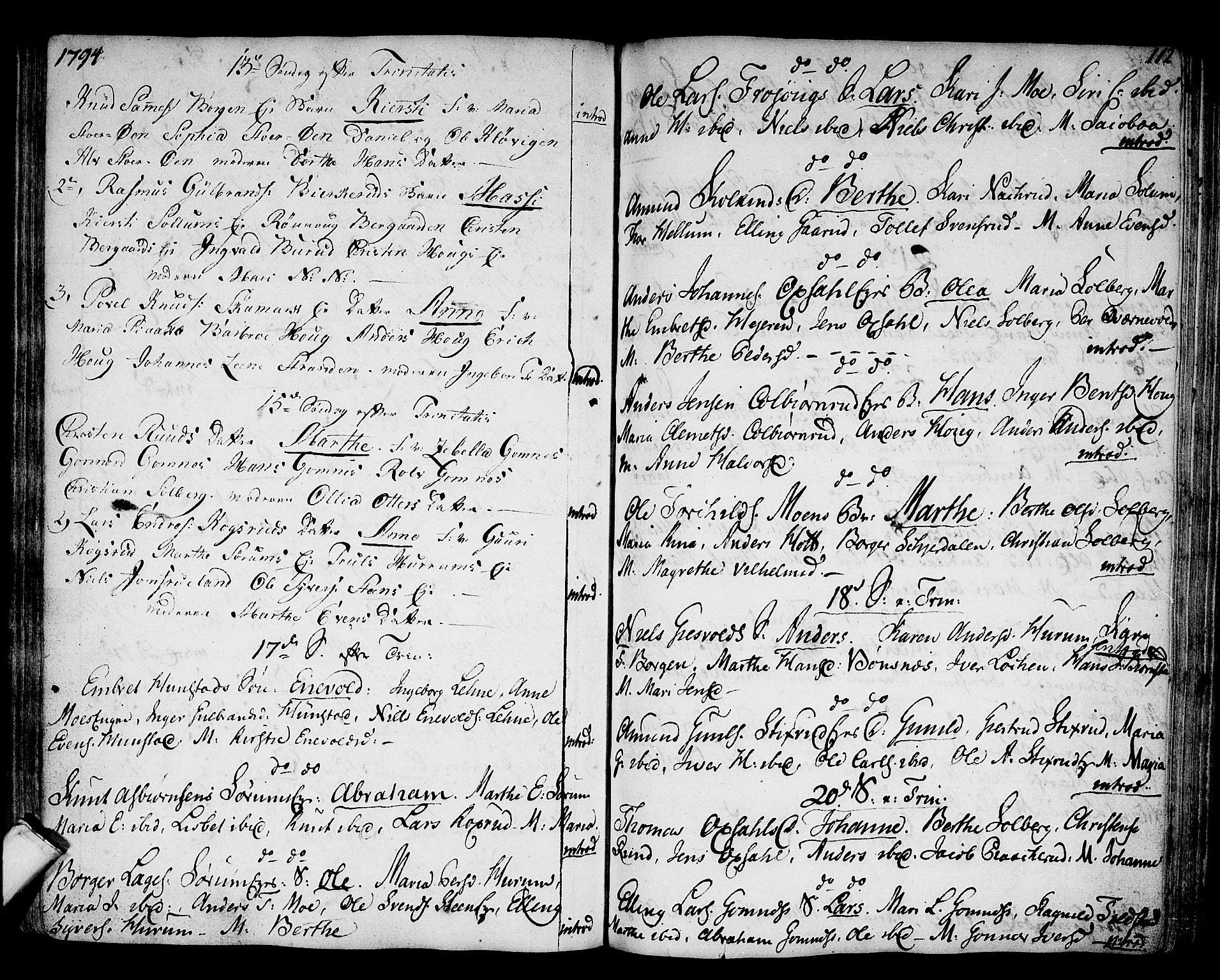 Hole kirkebøker, SAKO/A-228/F/Fa/L0002: Ministerialbok nr. I 2, 1766-1814, s. 112