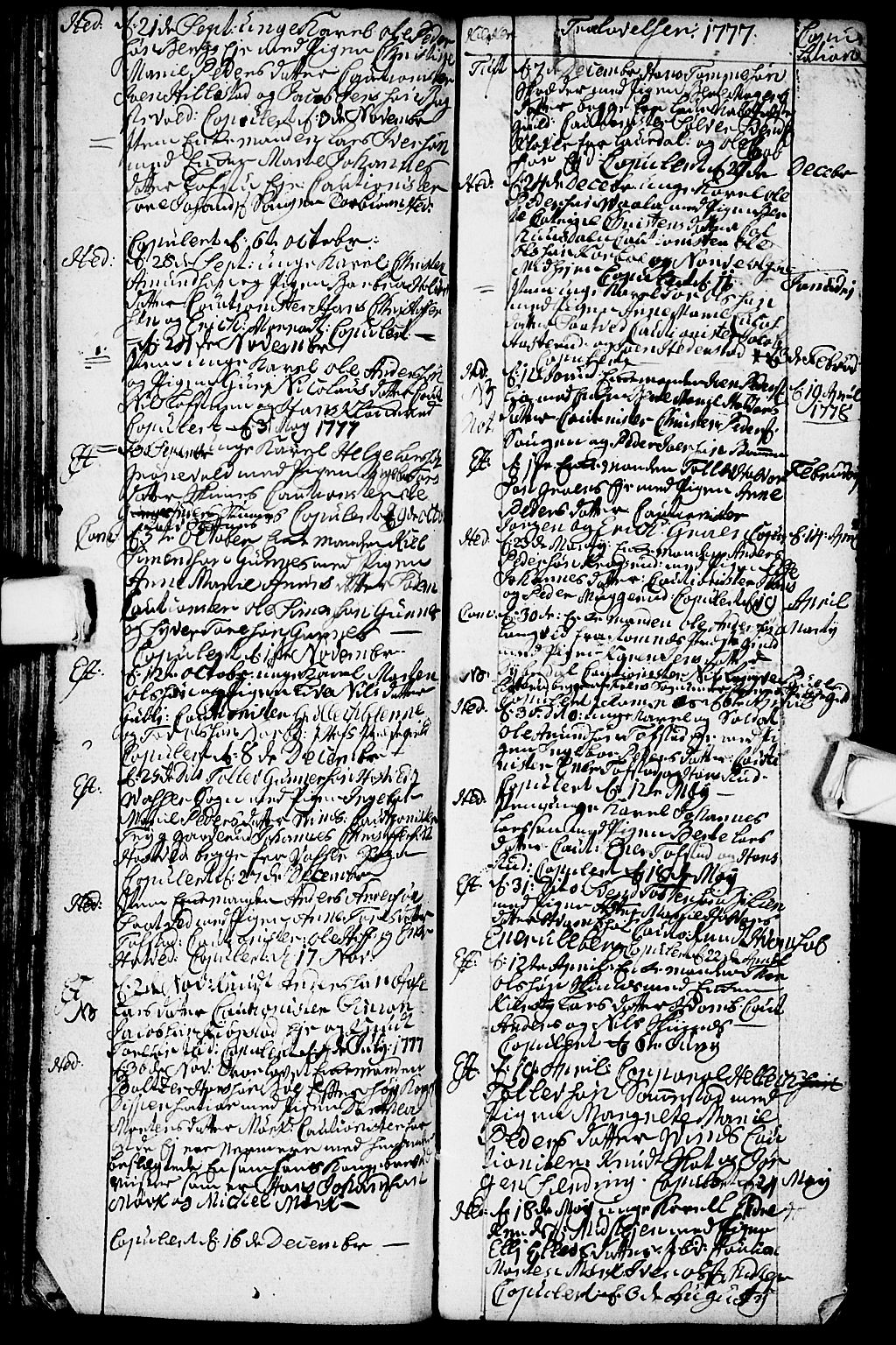 Sandsvær kirkebøker, AV/SAKO-A-244/G/Ga/L0001: Klokkerbok nr. I 1, 1775-1786