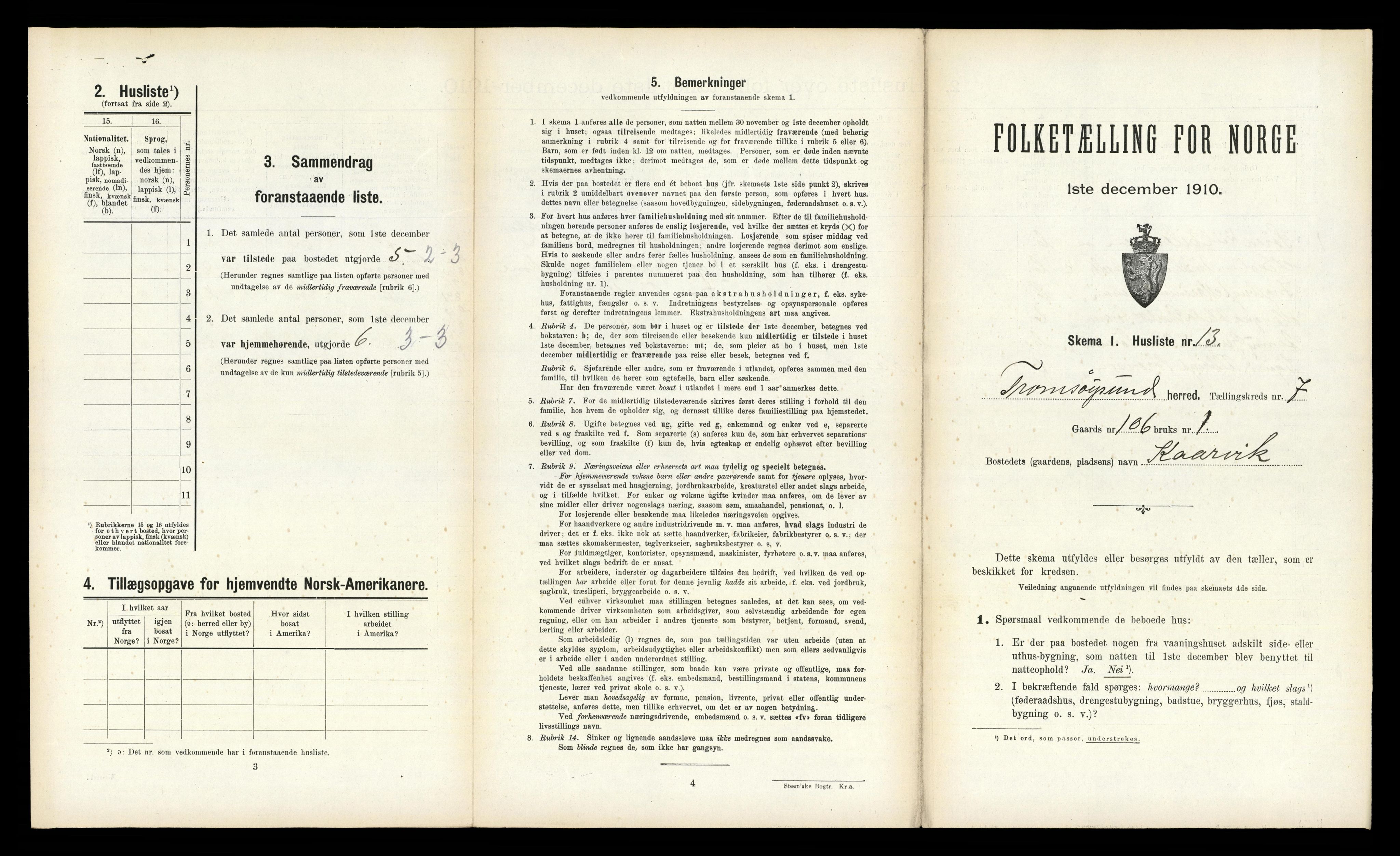 RA, Folketelling 1910 for 1934 Tromsøysund herred, 1910, s. 1349