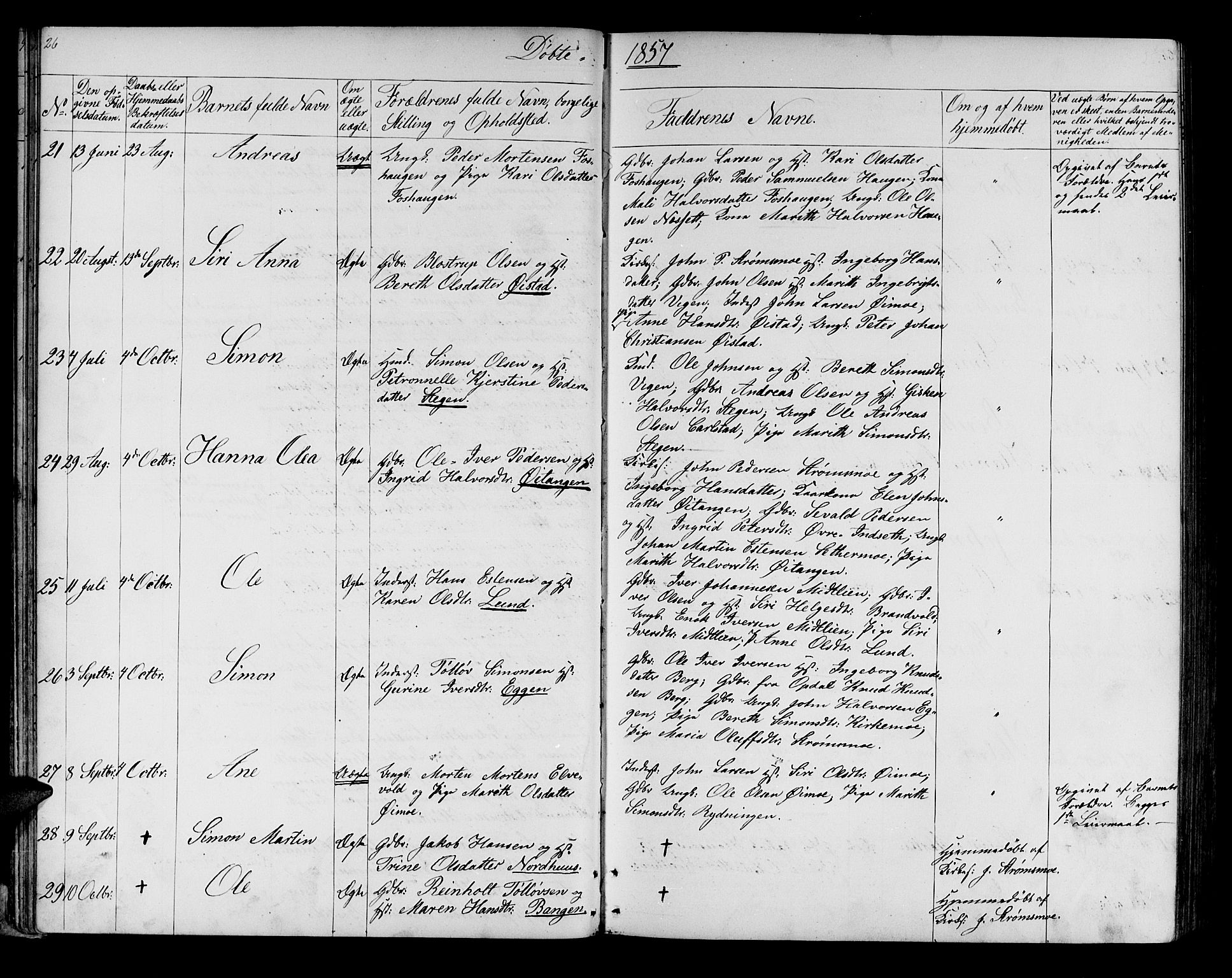 Målselv sokneprestembete, AV/SATØ-S-1311/G/Ga/Gab/L0006klokker: Klokkerbok nr. 6, 1850-1875, s. 26