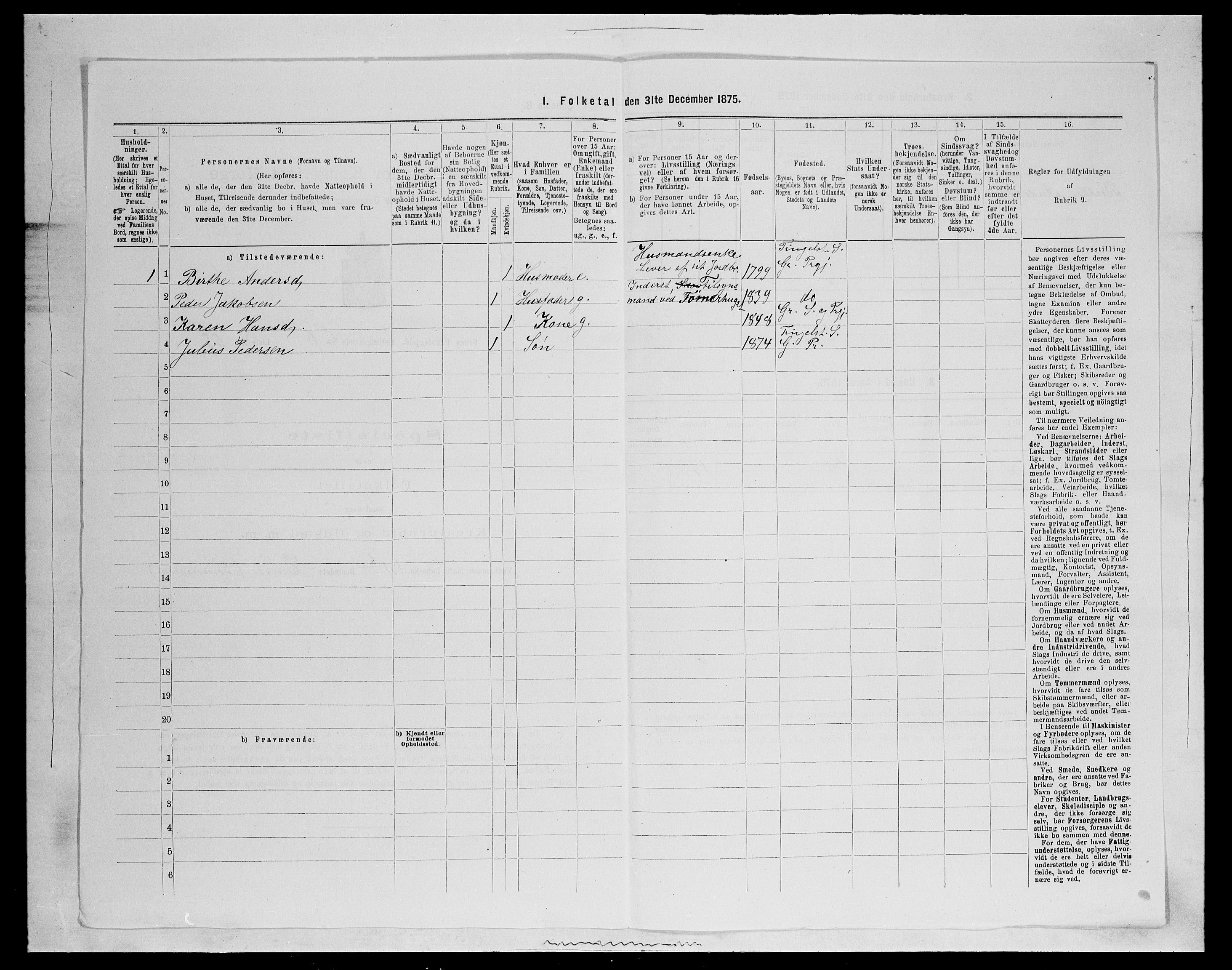 SAH, Folketelling 1875 for 0534P Gran prestegjeld, 1875, s. 1130
