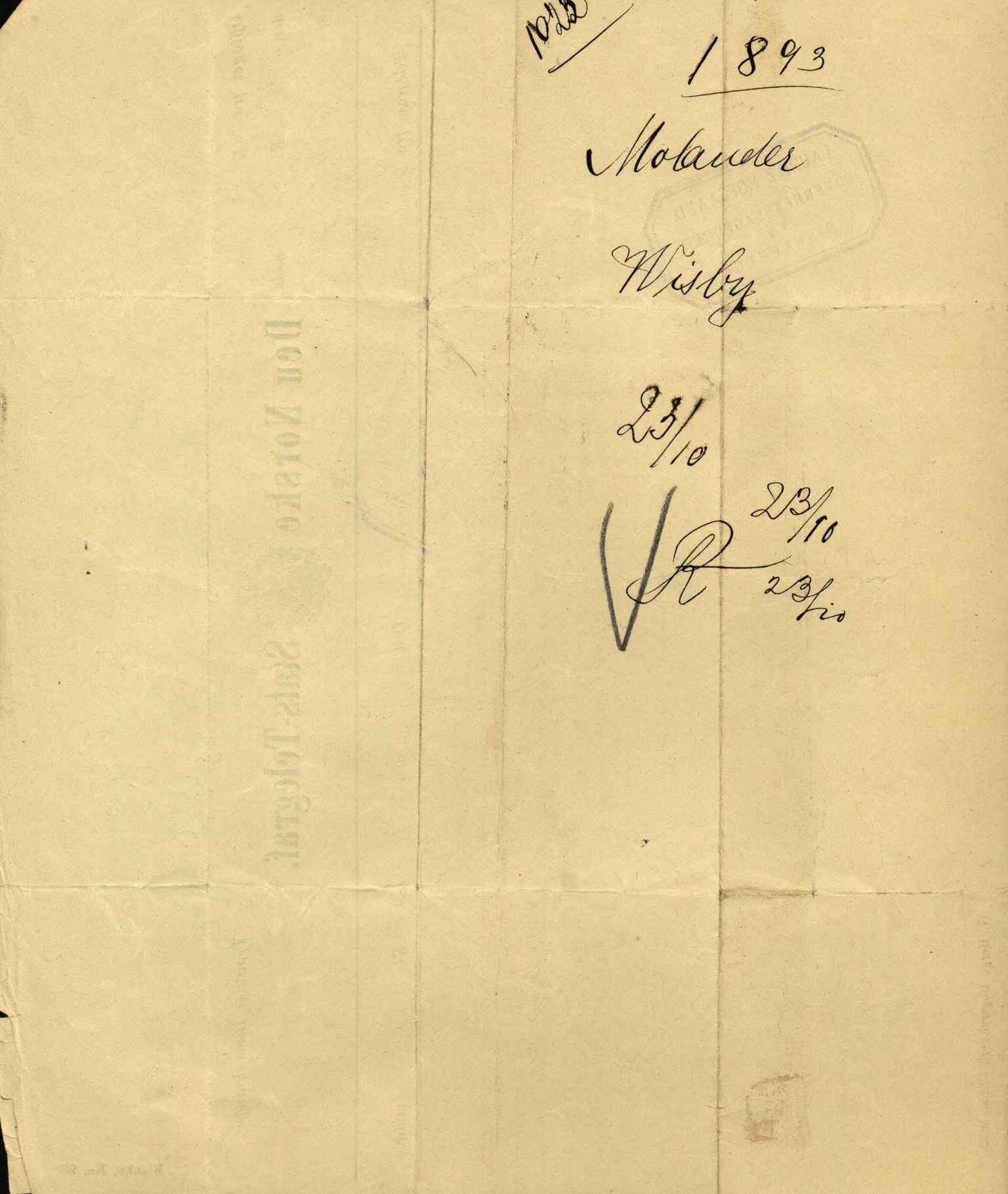 Pa 63 - Østlandske skibsassuranceforening, VEMU/A-1079/G/Ga/L0029/0009: Havaridokumenter / Anette, Agathe, Agra, Buffalo, 1893, s. 66