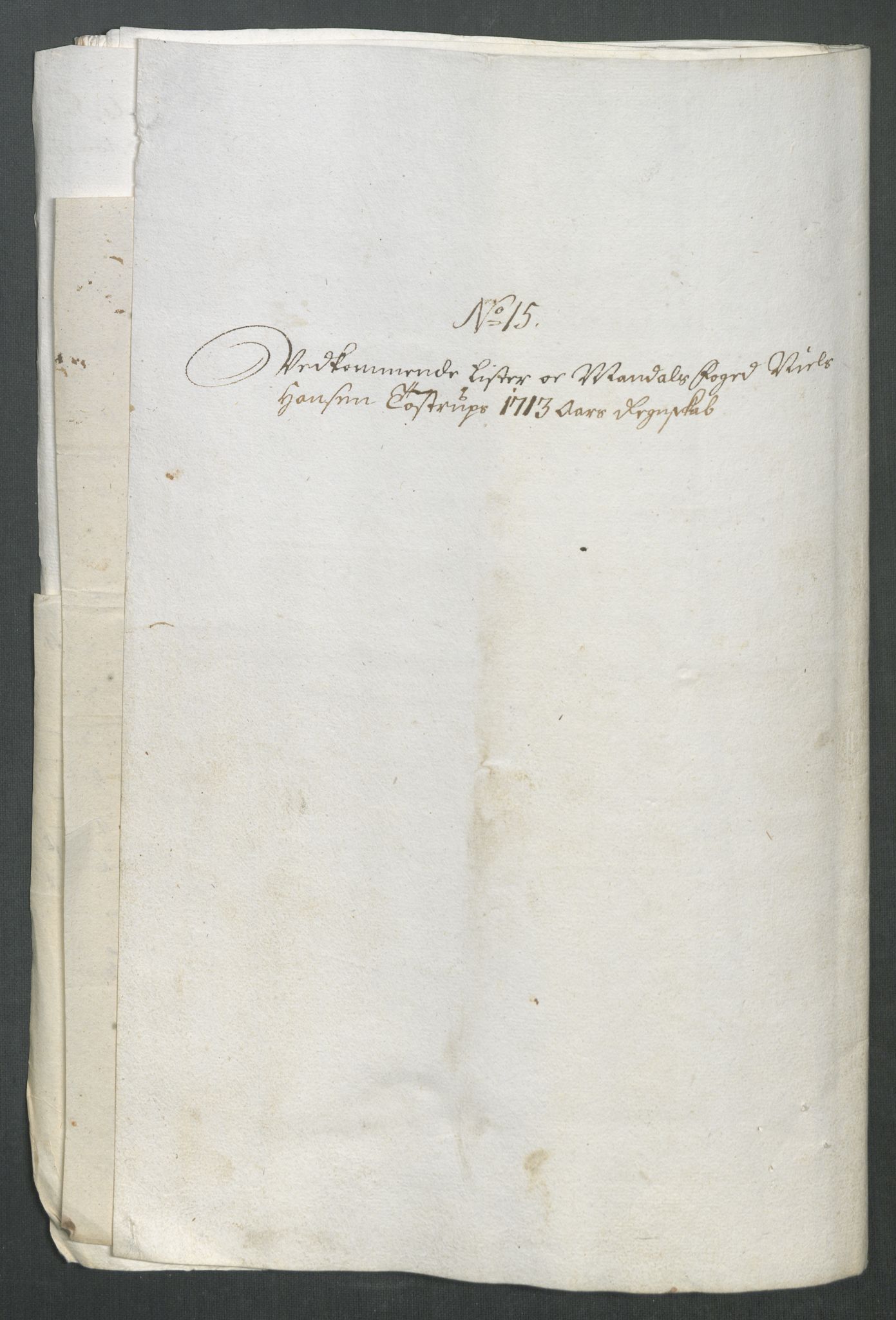 Rentekammeret inntil 1814, Reviderte regnskaper, Fogderegnskap, AV/RA-EA-4092/R43/L2556: Fogderegnskap Lista og Mandal, 1713, s. 352