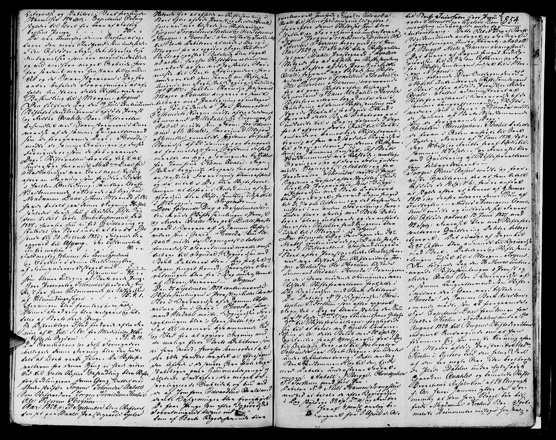 Indre Sogn tingrett, AV/SAB-A-3301/1/H/Ha/L0014b: Skifteprotokoll 14b, 1826-1830, s. 853b-854a