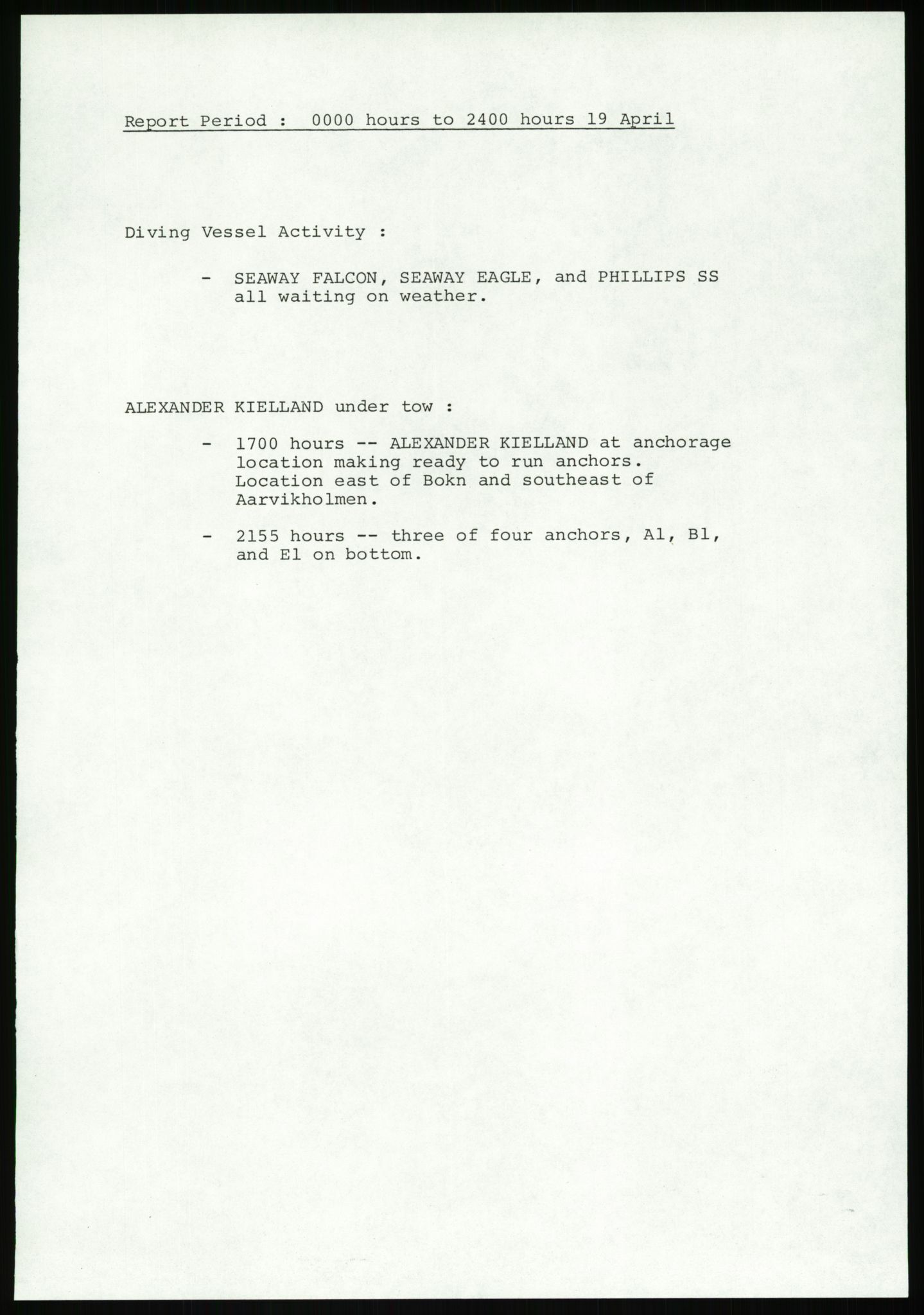 Justisdepartementet, Granskningskommisjonen ved Alexander Kielland-ulykken 27.3.1980, AV/RA-S-1165/D/L0007: B Stavanger Drilling A/S (Doku.liste + B1-B3 av av 4)/C Phillips Petroleum Company Norway (Doku.liste + C1-C12 av 12)/D Forex Neptune (Doku.liste + D1-D8 av 9), 1980-1981, s. 264