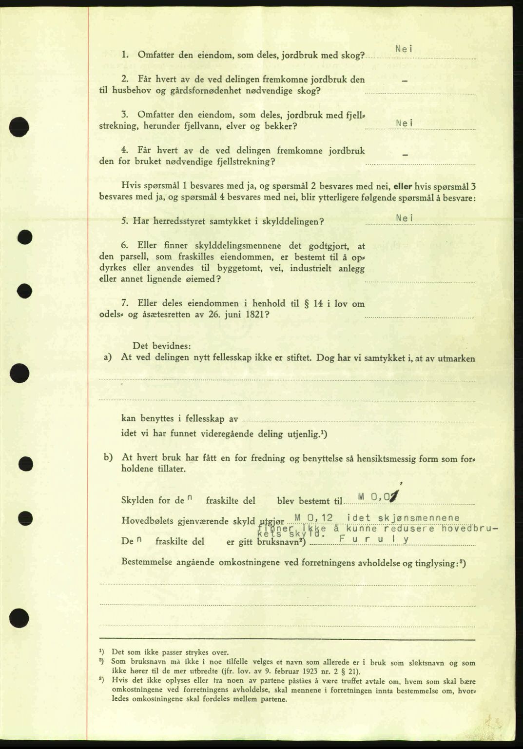 Nordre Sunnmøre sorenskriveri, AV/SAT-A-0006/1/2/2C/2Ca: Pantebok nr. A20a, 1945-1945, Dagboknr: 880/1945