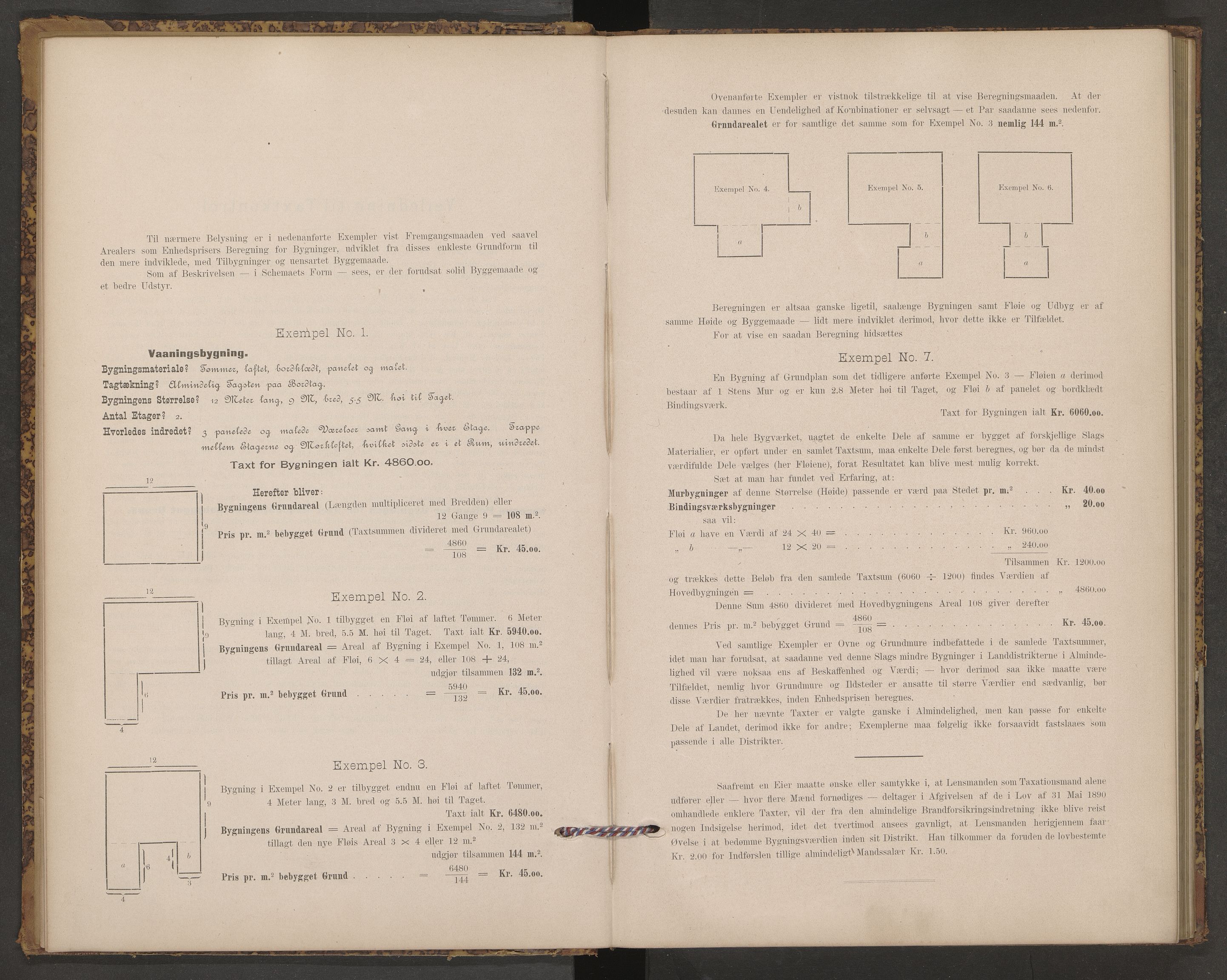 Norges brannkasse, branntakster Frogn, AV/SAO-A-11385/F/Fb/L0001: Branntakstprotokoll, 1895-1924