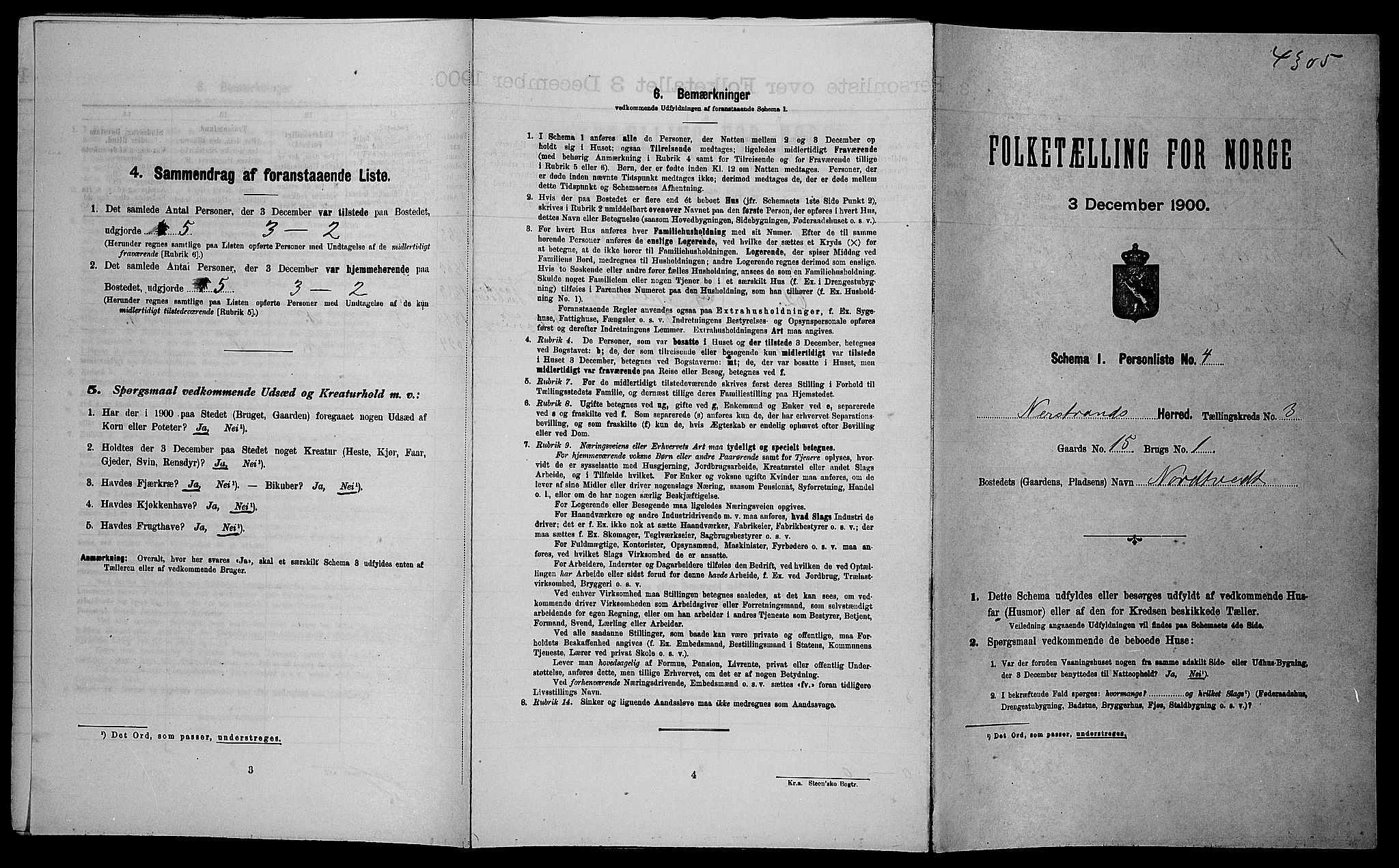 SAST, Folketelling 1900 for 1139 Nedstrand herred, 1900, s. 178