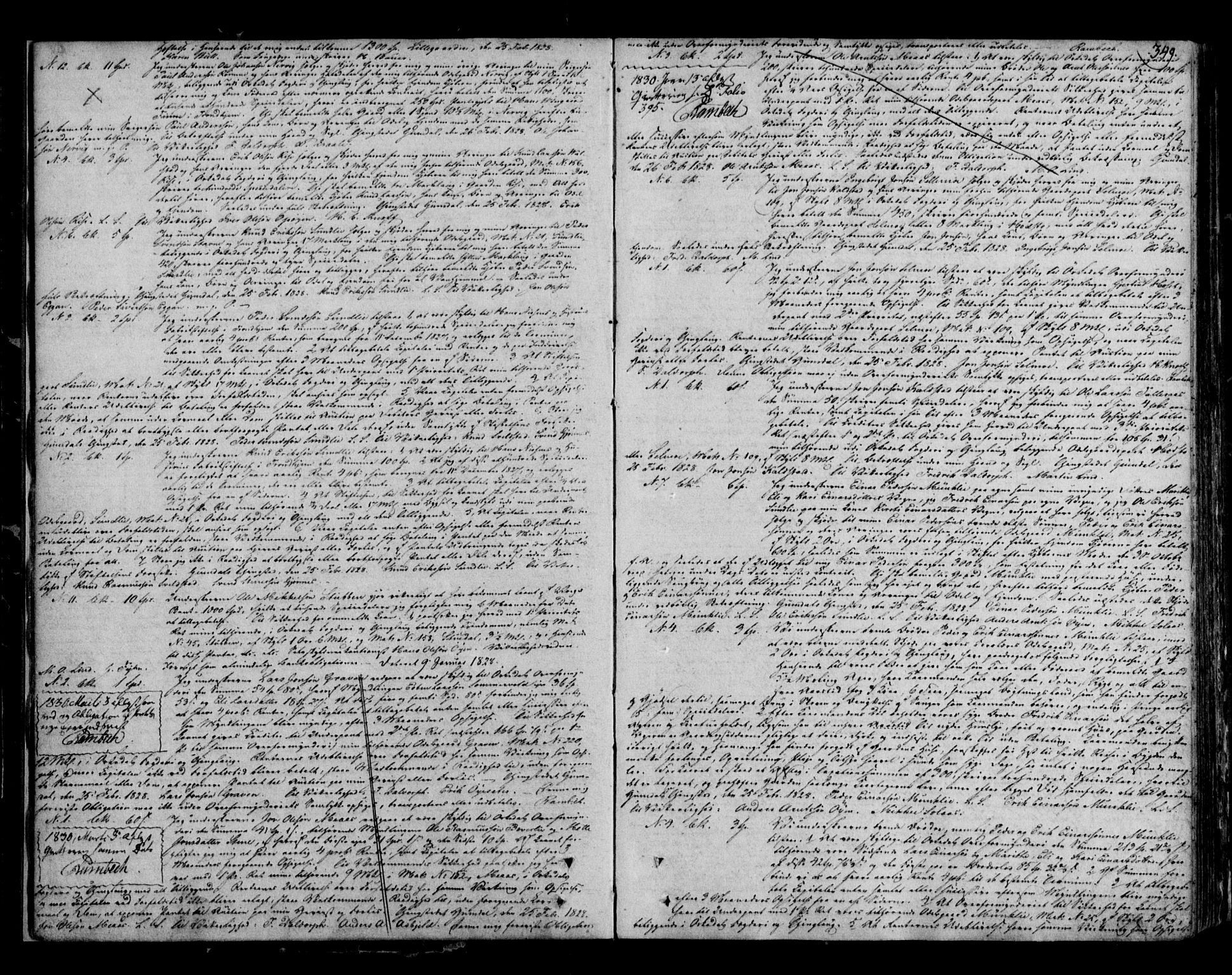 Orkdal sorenskriveri, SAT/A-4169/1/2/2C/L0008: Pantebok nr. 2-II, 1827-1834, s. 349