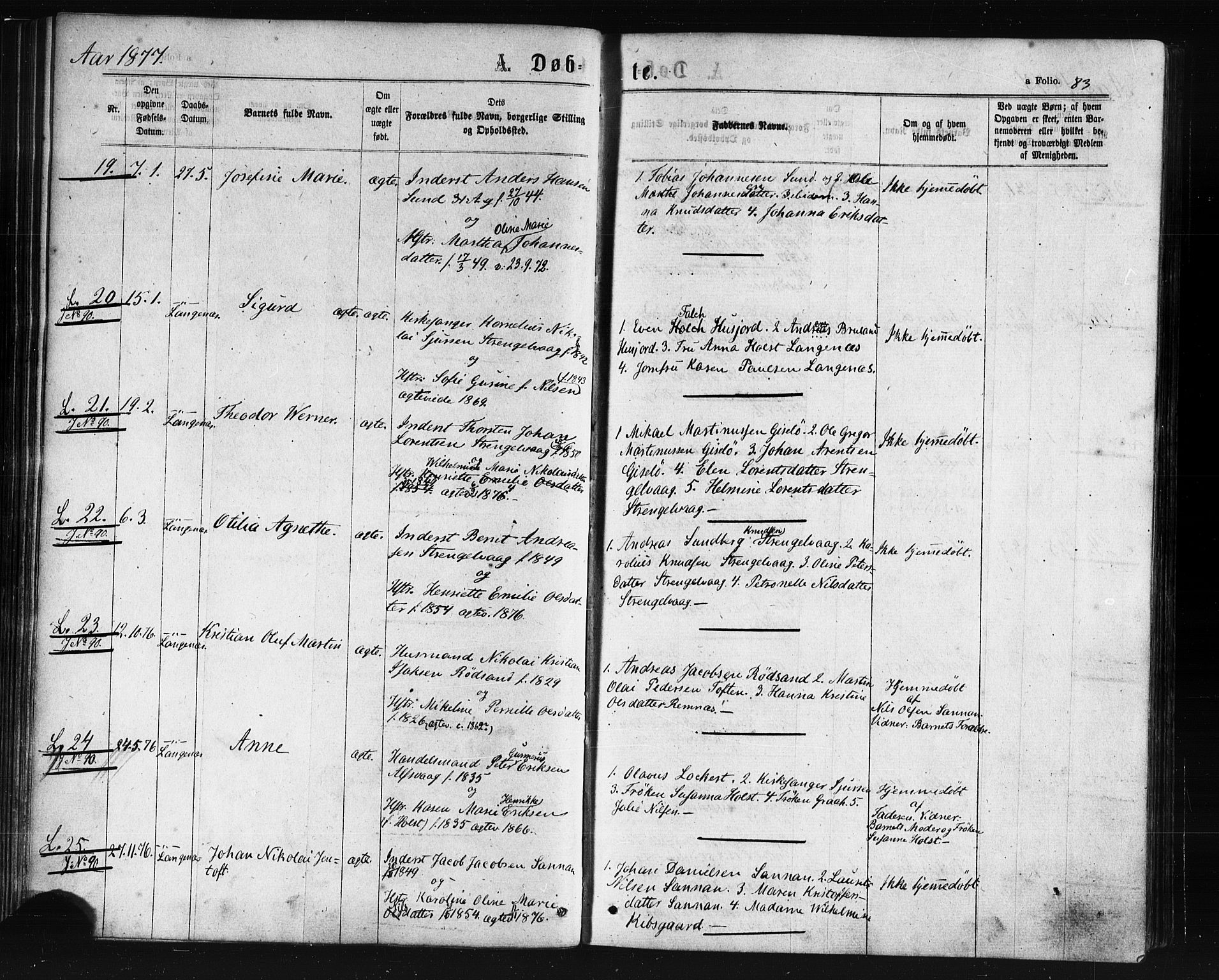 Ministerialprotokoller, klokkerbøker og fødselsregistre - Nordland, AV/SAT-A-1459/893/L1334: Ministerialbok nr. 893A07, 1867-1877, s. 83