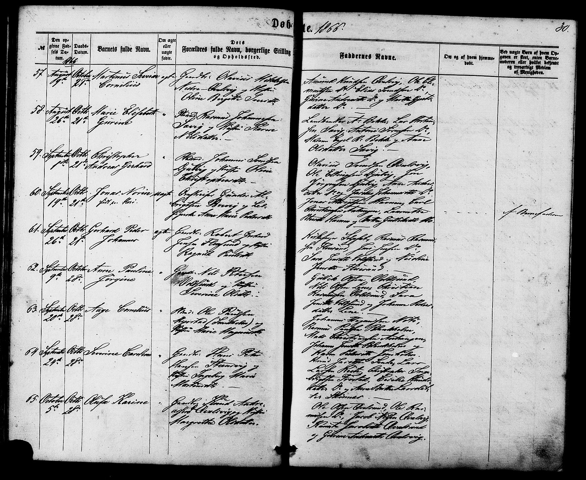 Ministerialprotokoller, klokkerbøker og fødselsregistre - Møre og Romsdal, AV/SAT-A-1454/507/L0071: Ministerialbok nr. 507A06, 1863-1878, s. 30