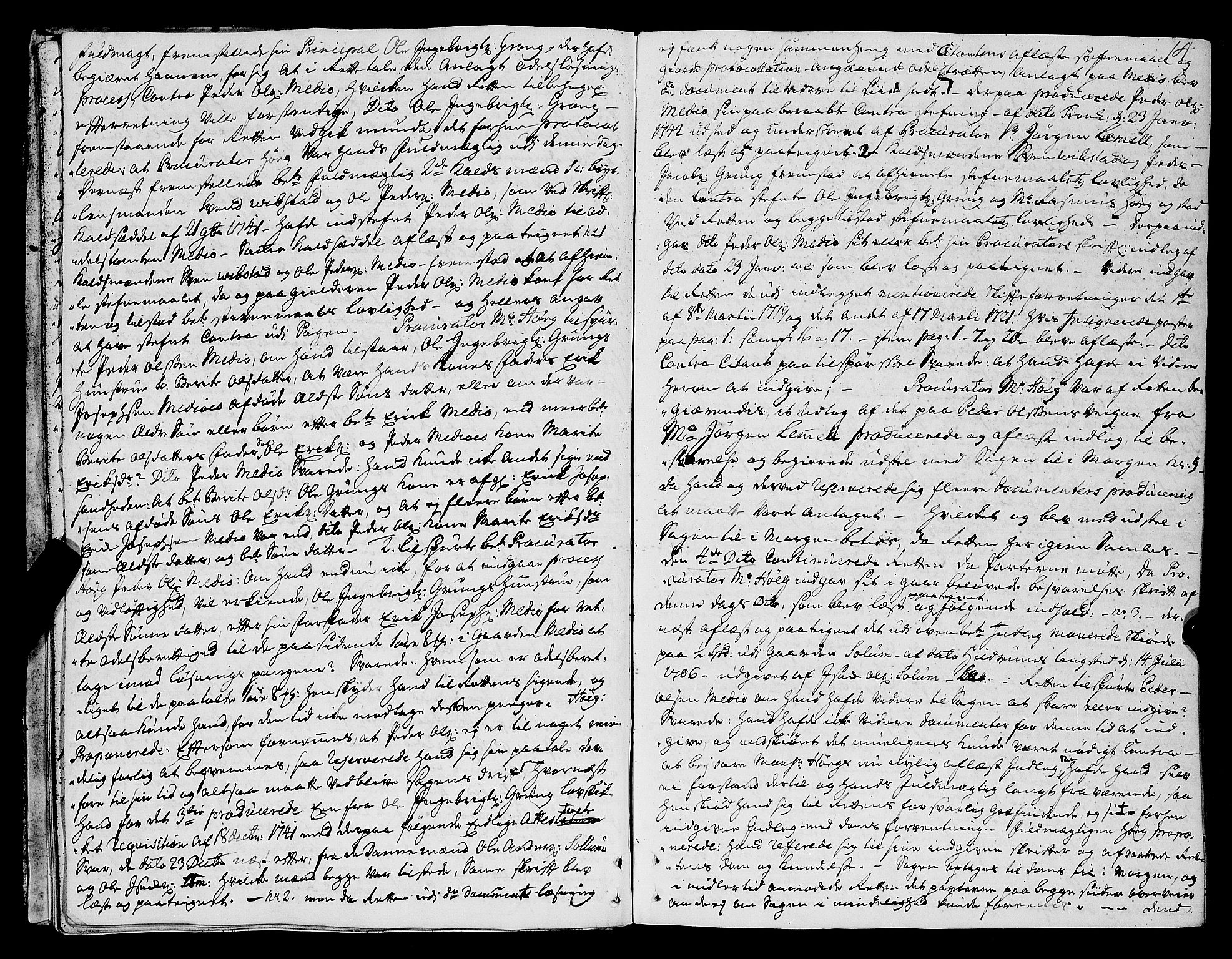 Namdal sorenskriveri, AV/SAT-A-4133/1/1/1A/L0008: Tingbok, 1742-1746, s. 13b-14a