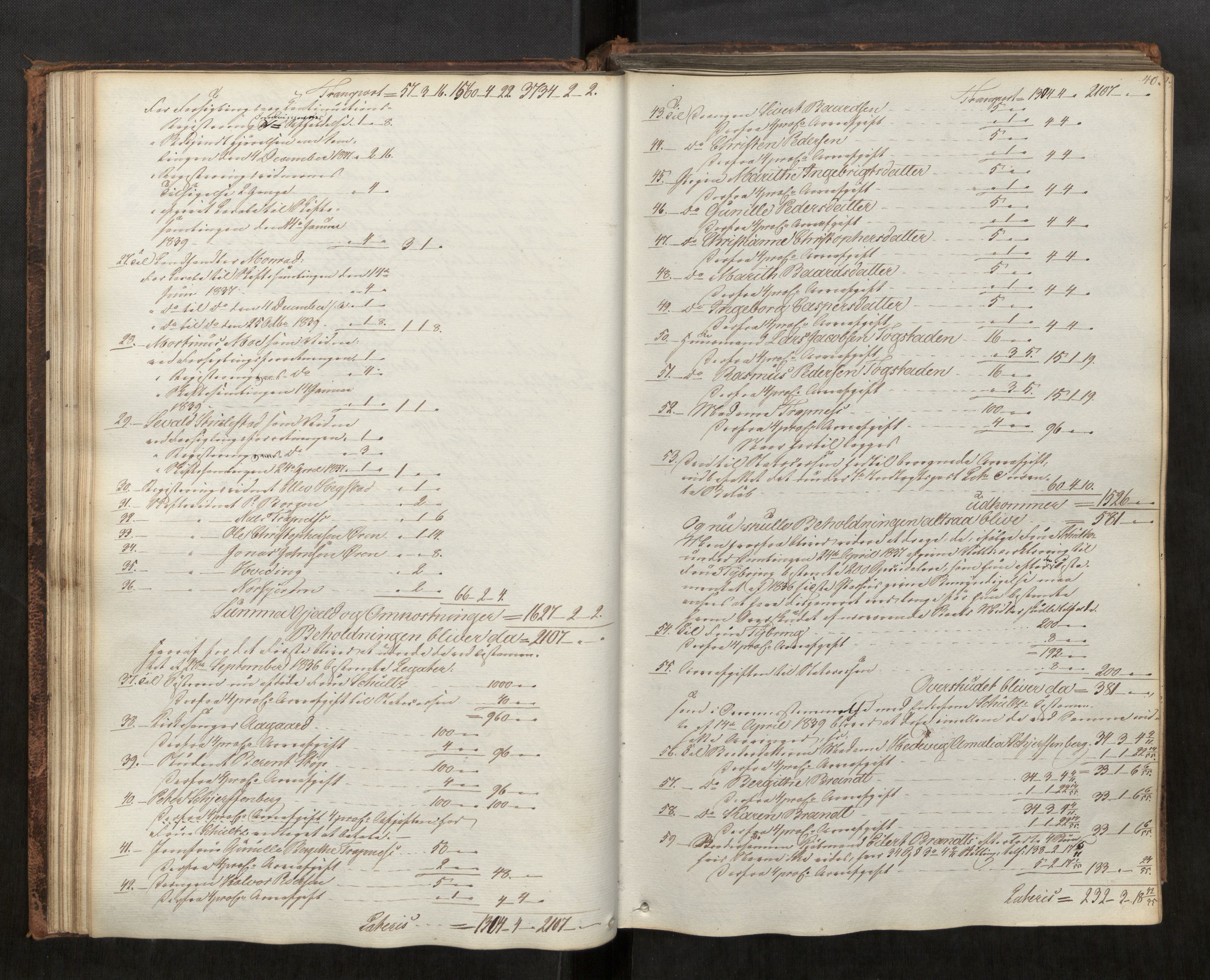Stjør- og Verdal sorenskriveri, AV/SAT-A-4167/1/3/3A/L0039: Skifteprotokoll 34, 1840-1848, s. 40
