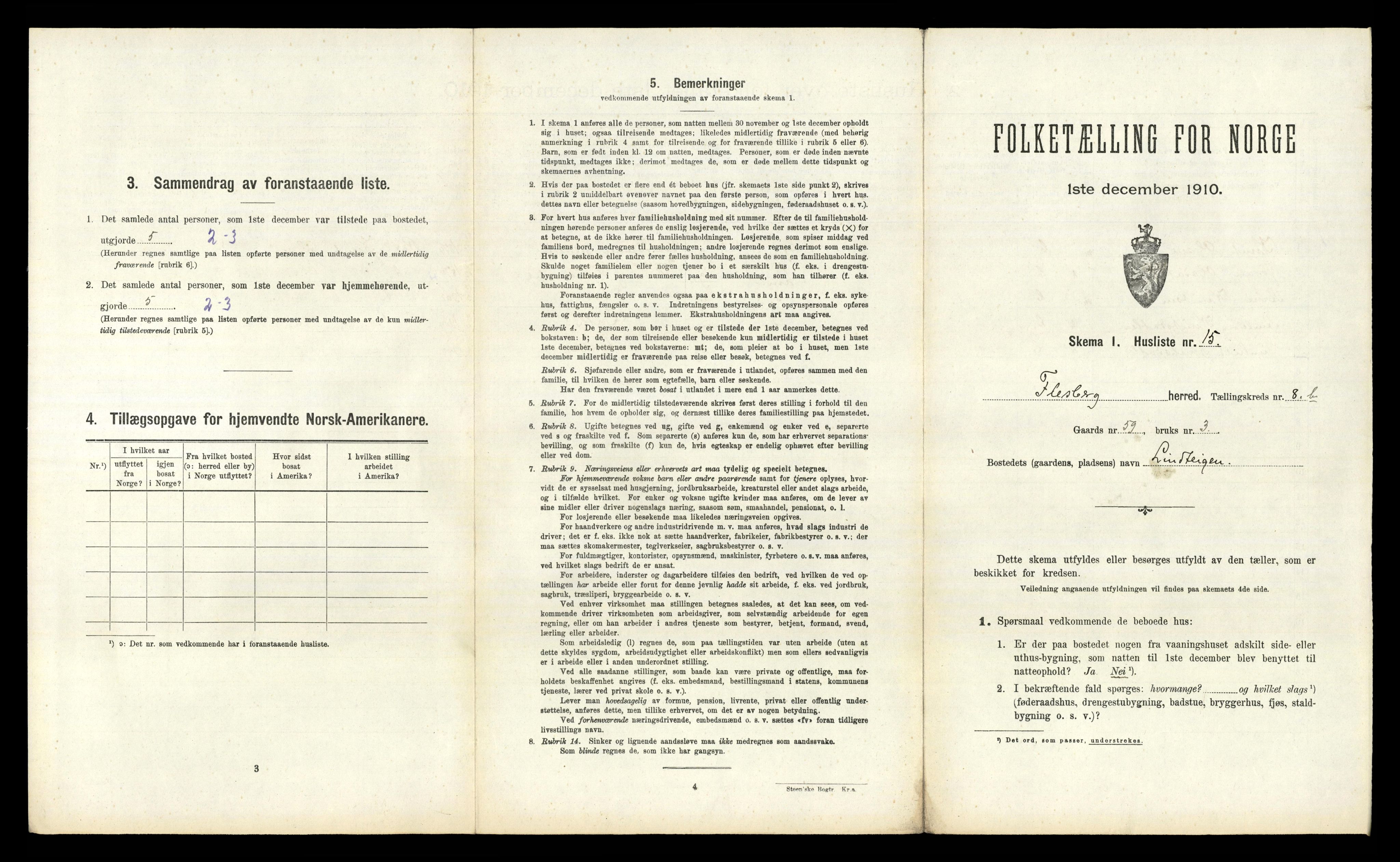 RA, Folketelling 1910 for 0631 Flesberg herred, 1910, s. 587