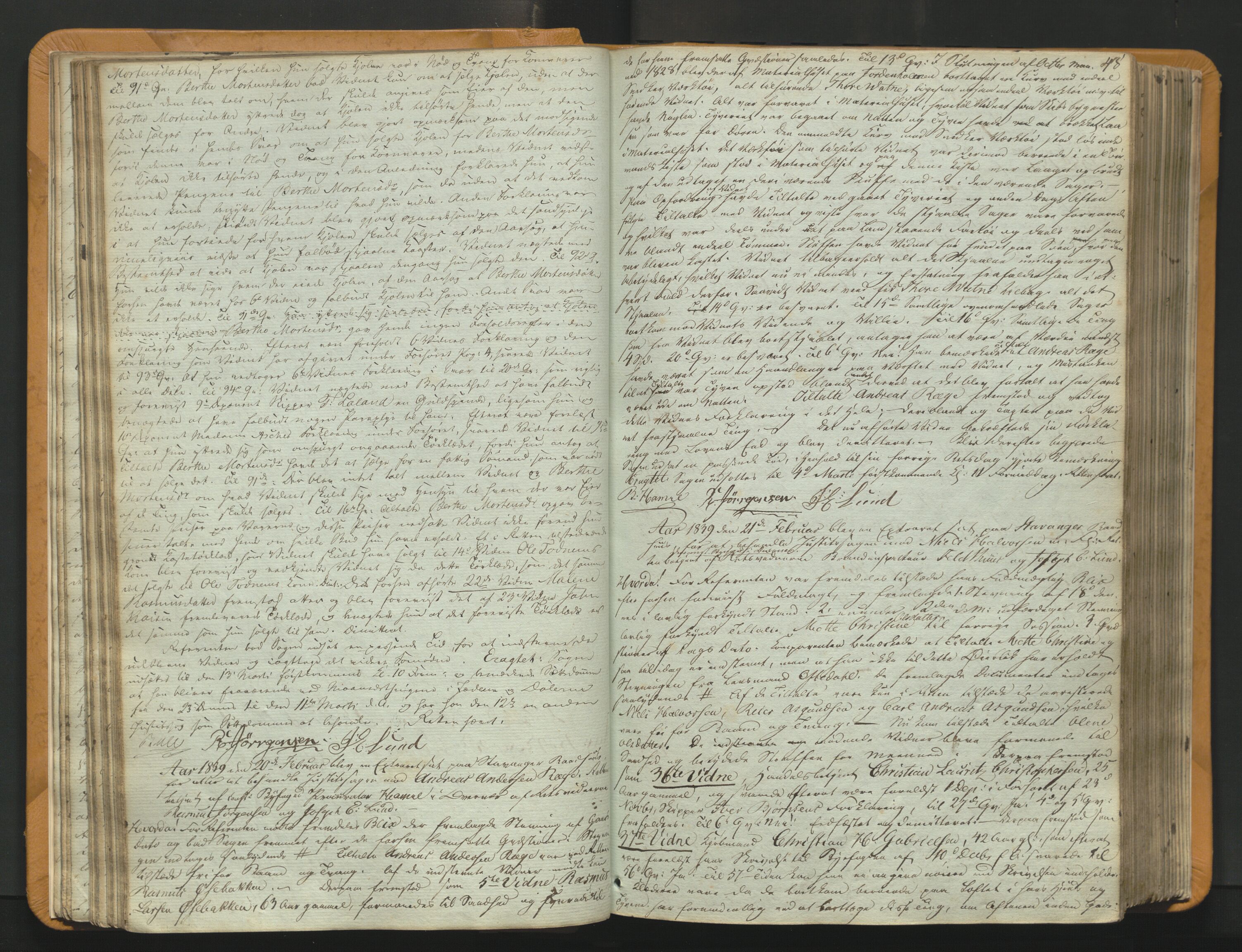 Stavanger byfogd, AV/SAST-A-101408/001/3/30/30BA/L0054: Bytingprotkoll, 1838-1843, s. 47b-48a