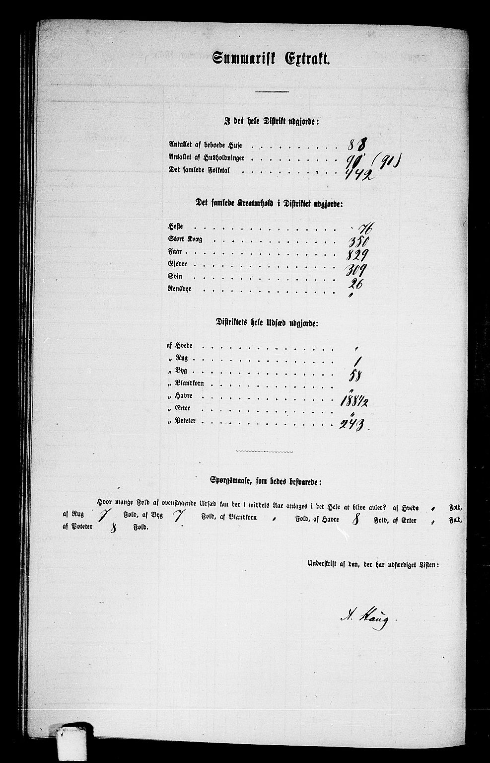 RA, Folketelling 1865 for 1731P Sparbu prestegjeld, 1865, s. 199