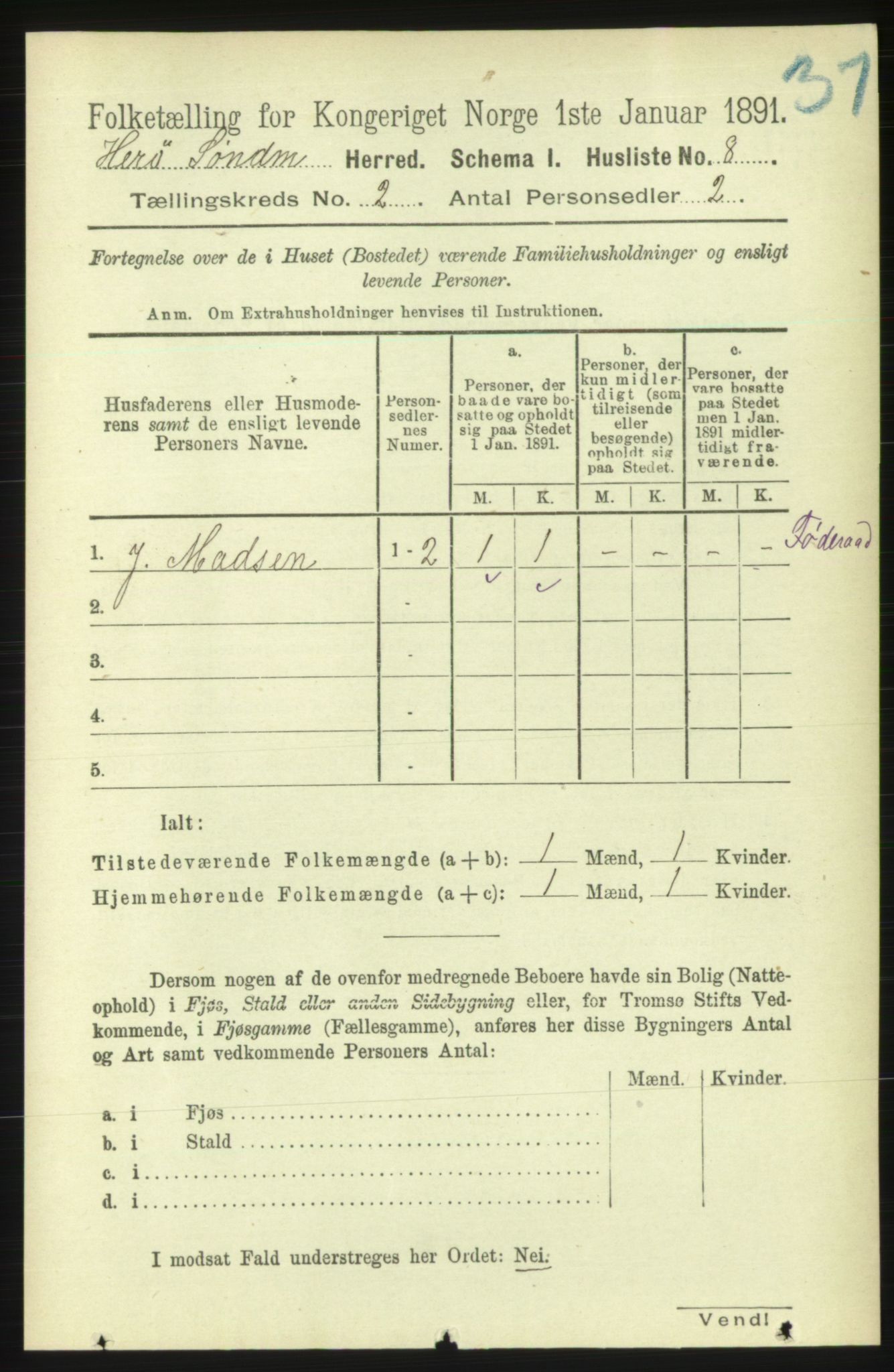 RA, Folketelling 1891 for 1515 Herøy herred, 1891, s. 453