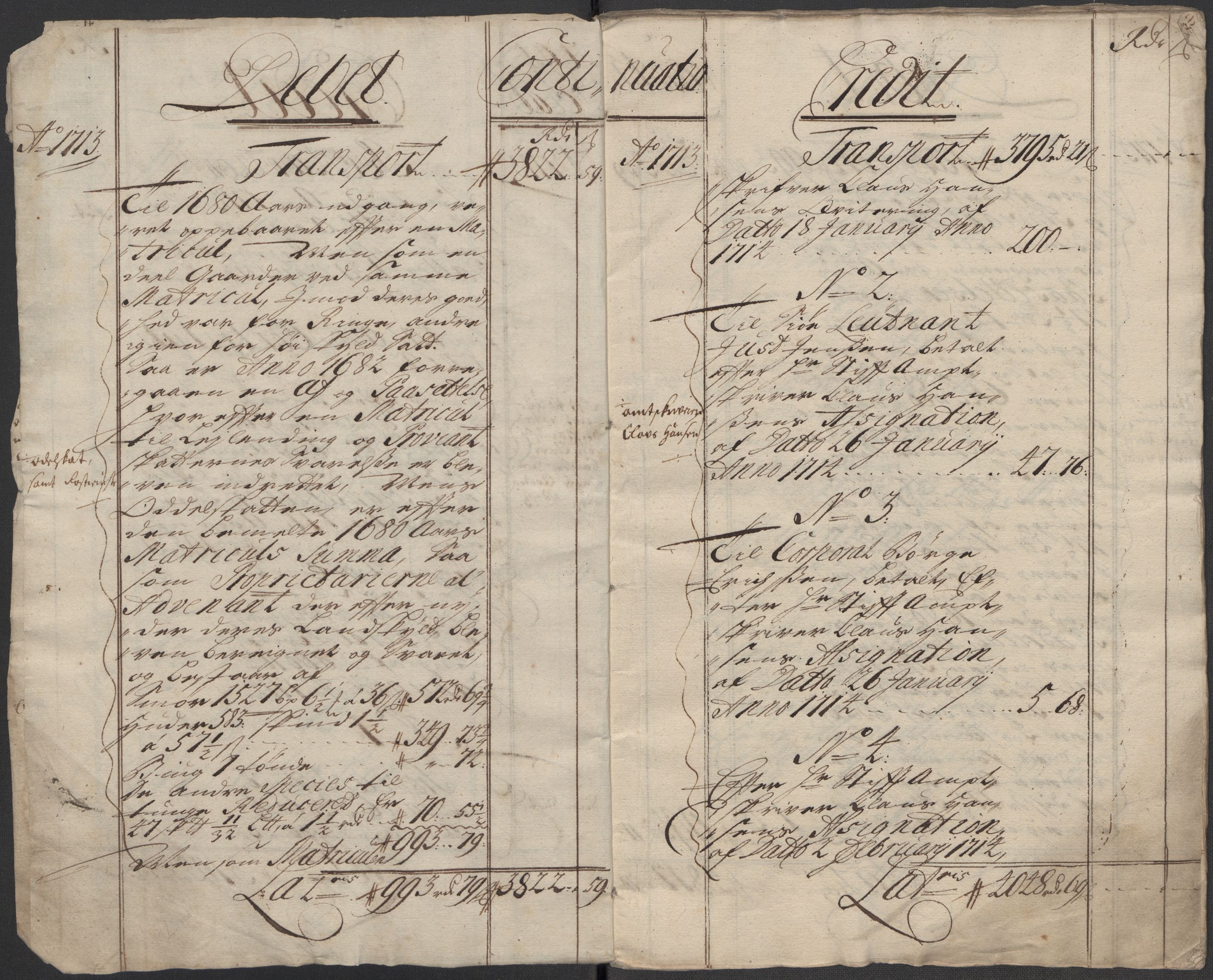 Rentekammeret inntil 1814, Reviderte regnskaper, Fogderegnskap, AV/RA-EA-4092/R33/L1985: Fogderegnskap Larvik grevskap, 1713, s. 5