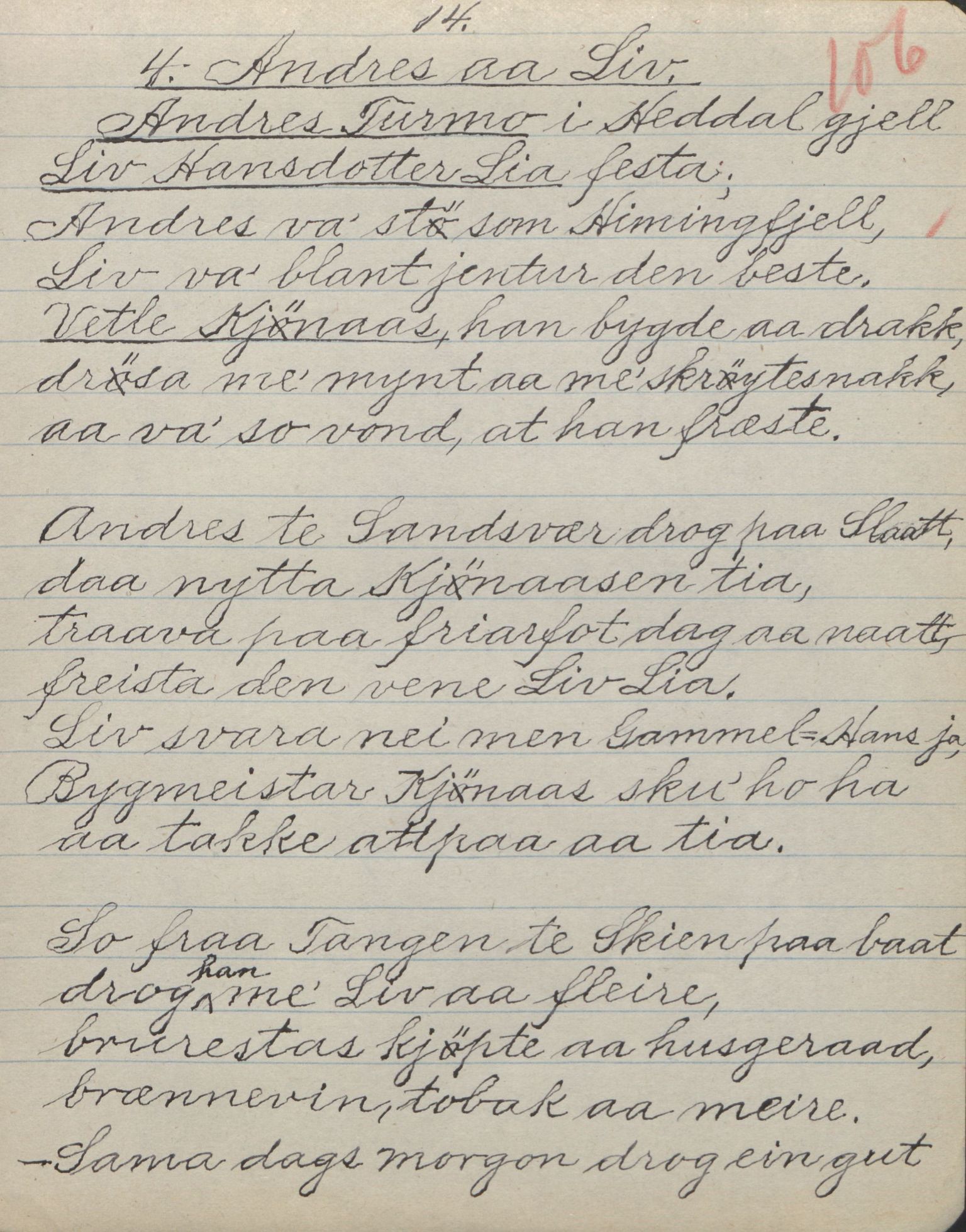 Rikard Berge, TEMU/TGM-A-1003/F/L0017/0012: 551-599 / 562 For det meste brev til Berge, 1910-1950, s. 106