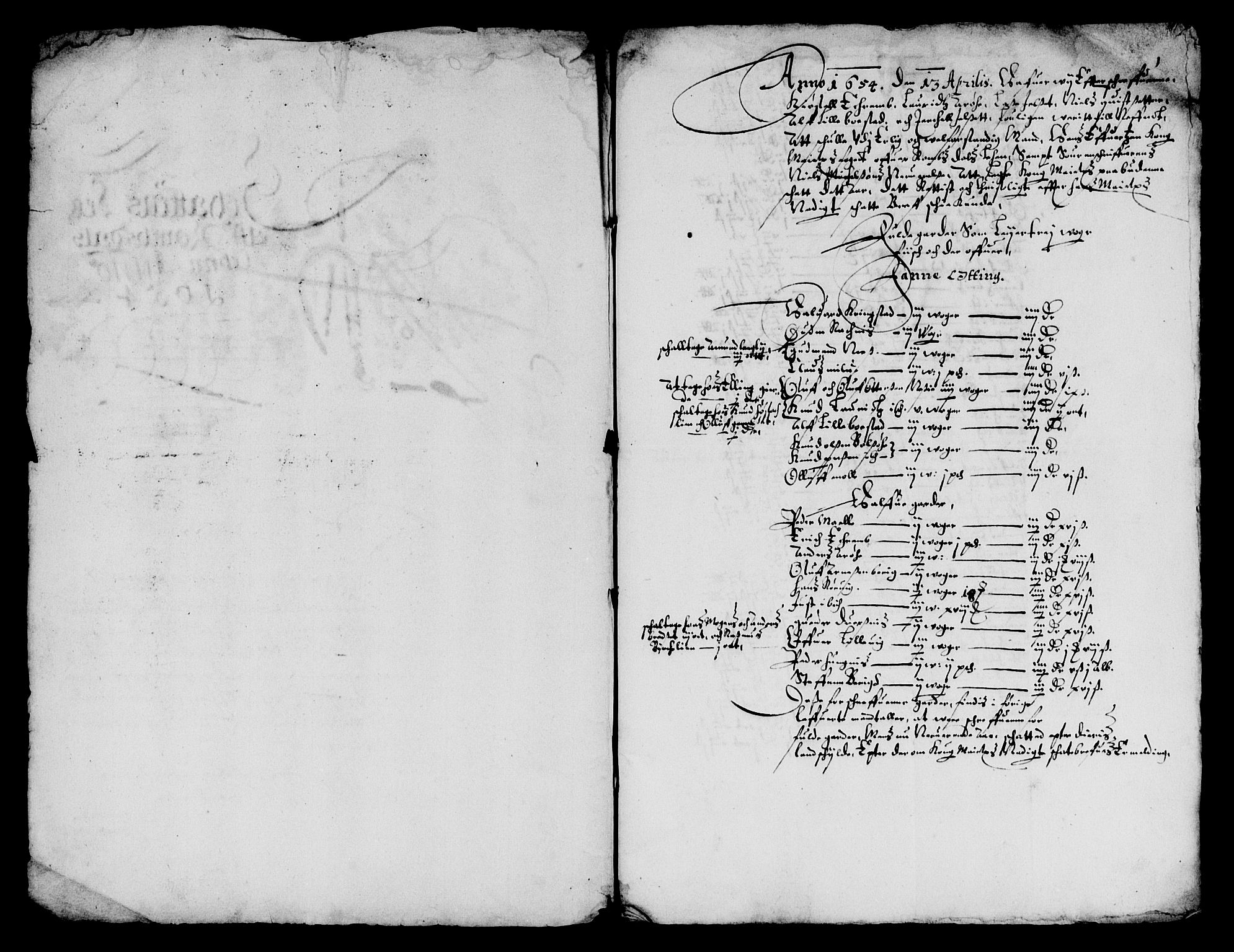 Rentekammeret inntil 1814, Reviderte regnskaper, Lensregnskaper, AV/RA-EA-5023/R/Rb/Rbw/L0116: Trondheim len, 1654-1655